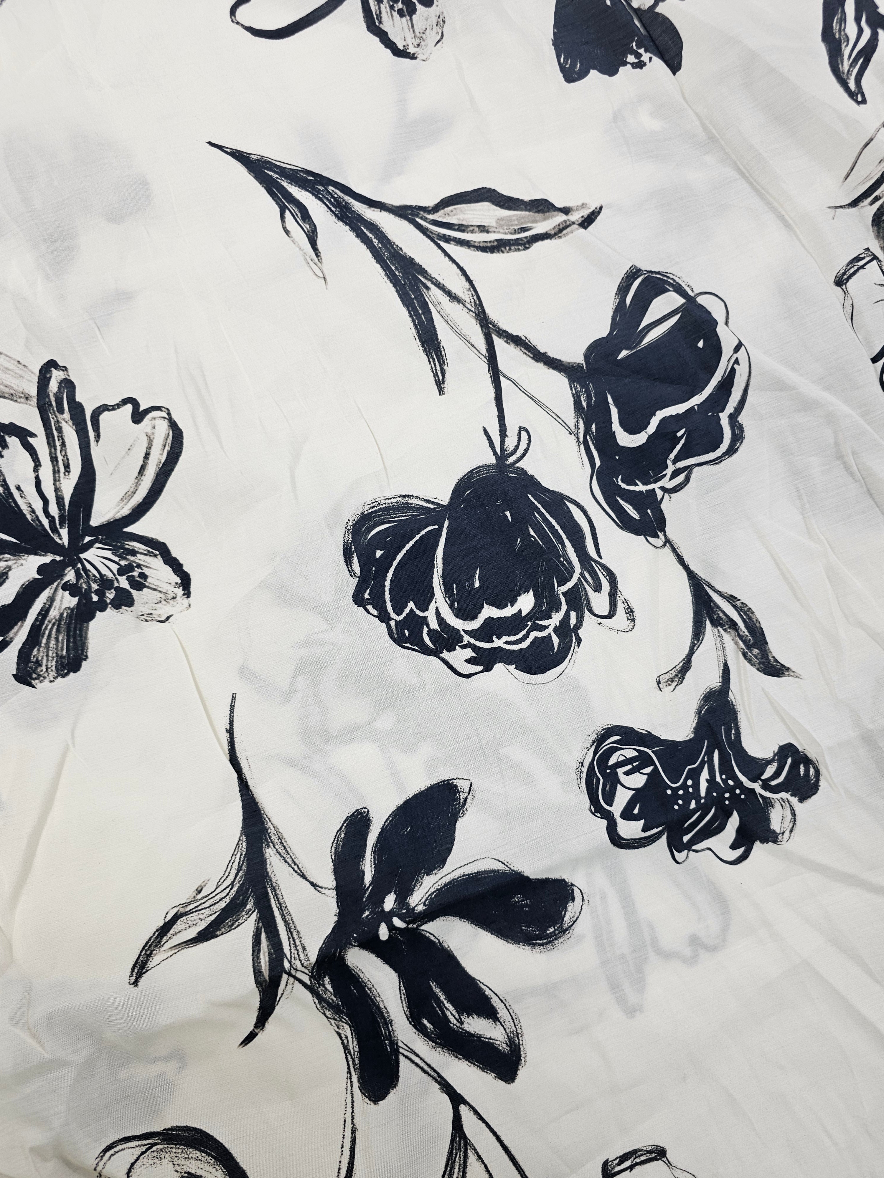 Black Paint Floral Modal (Various Sizes)