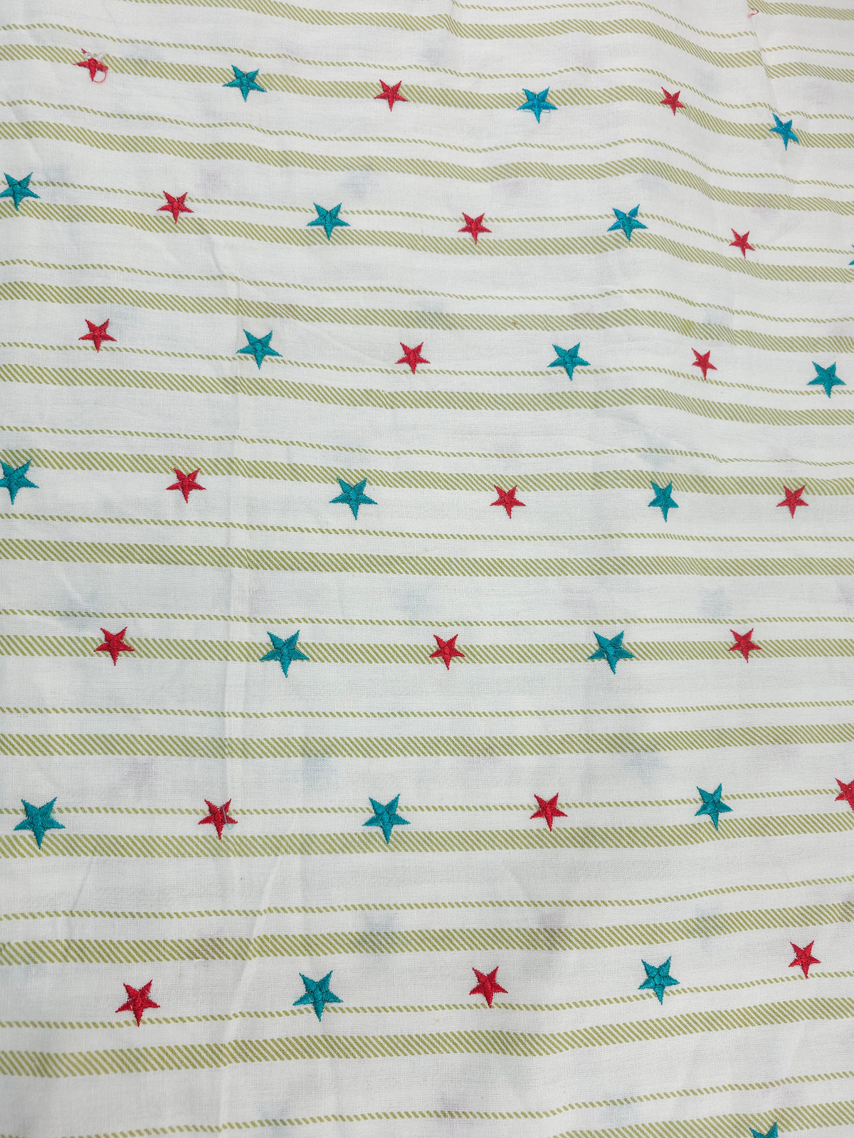 Xmas striped star Cotton- 2.2m piece