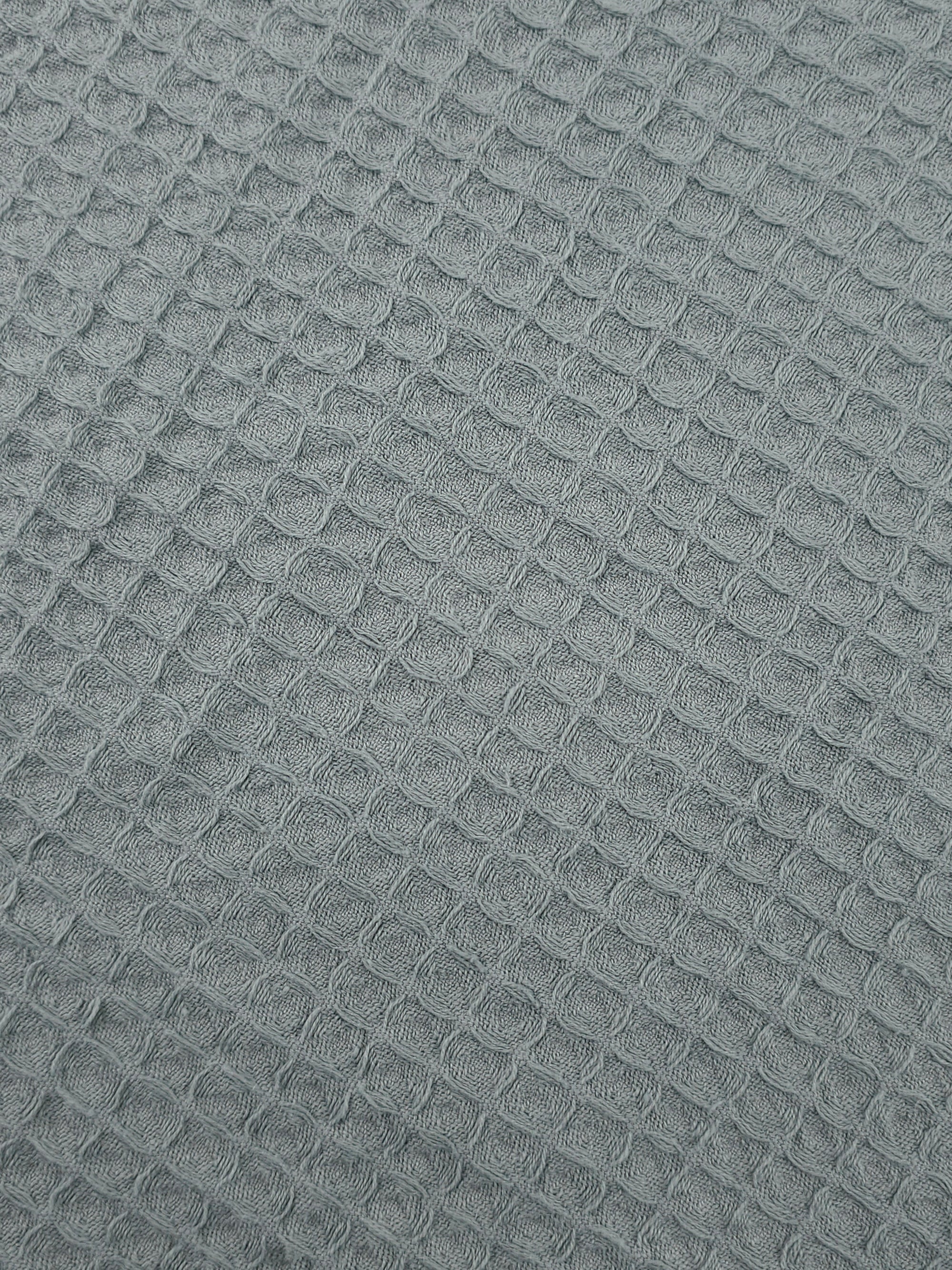 Grey Waffle Cotton *EXTRA WIDE*