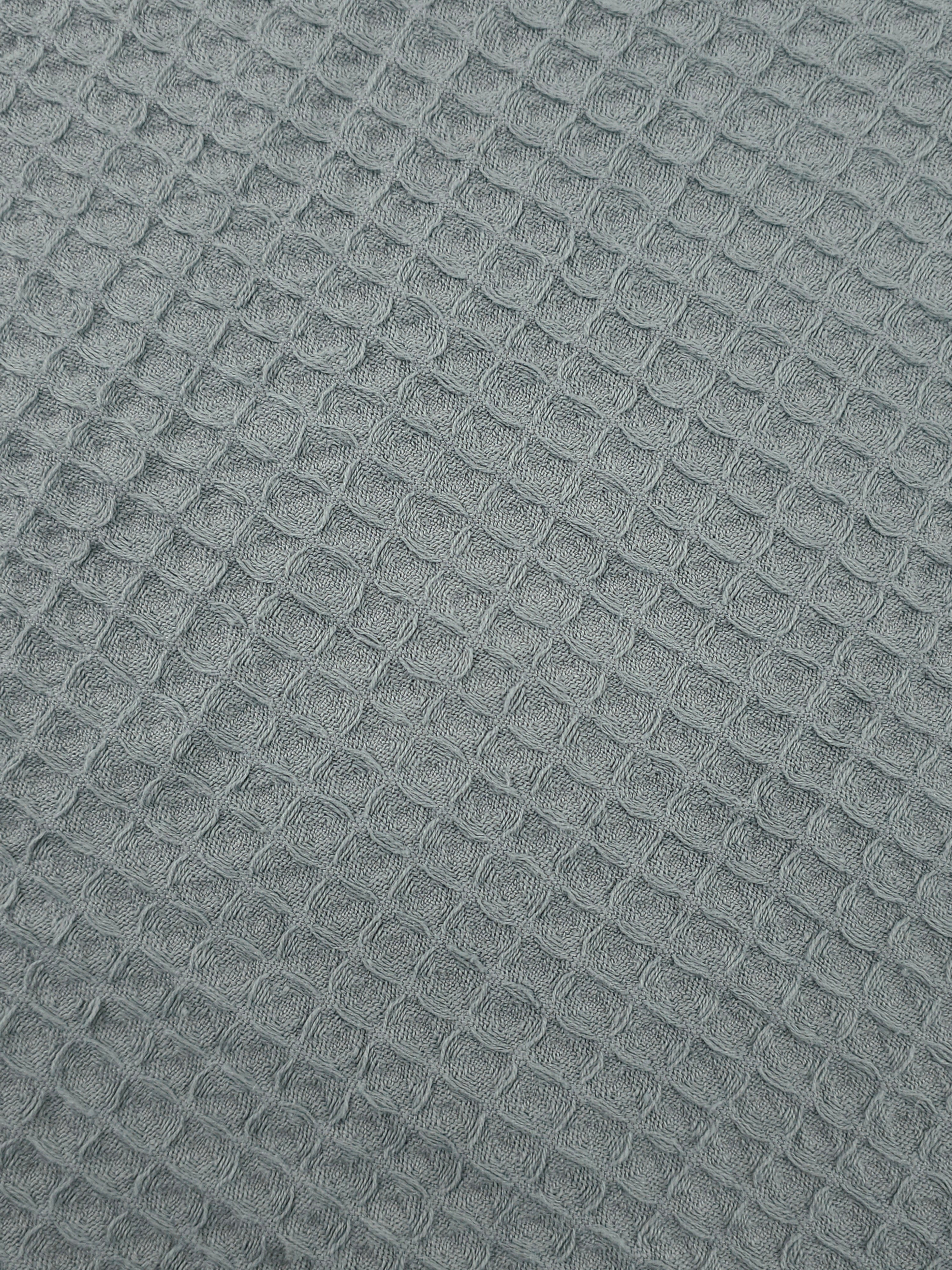 Grey Waffle Cotton *EXTRA WIDE*