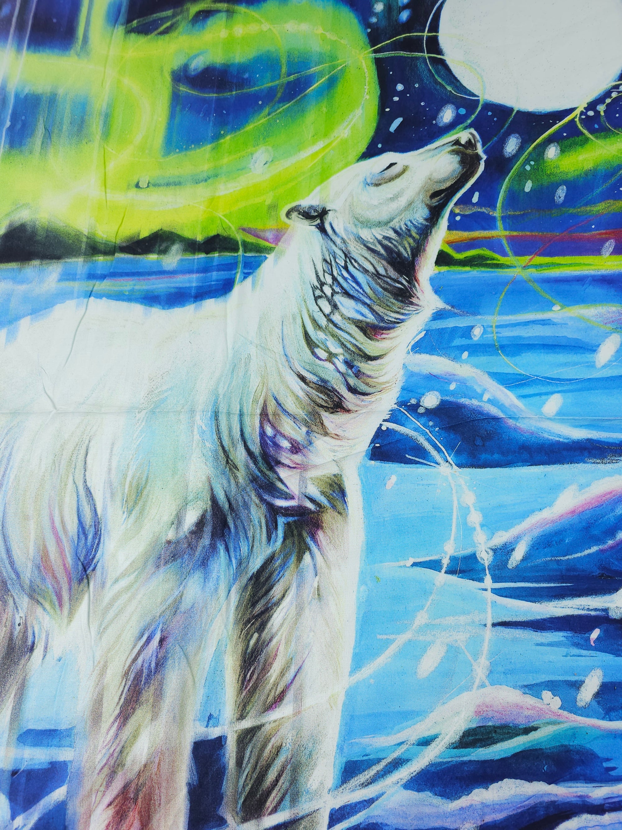 Polar Bear Tundra 100% Cotton - 80cm Panel