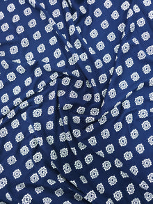  Navy Abstract Flower Petal Viscose Jersey