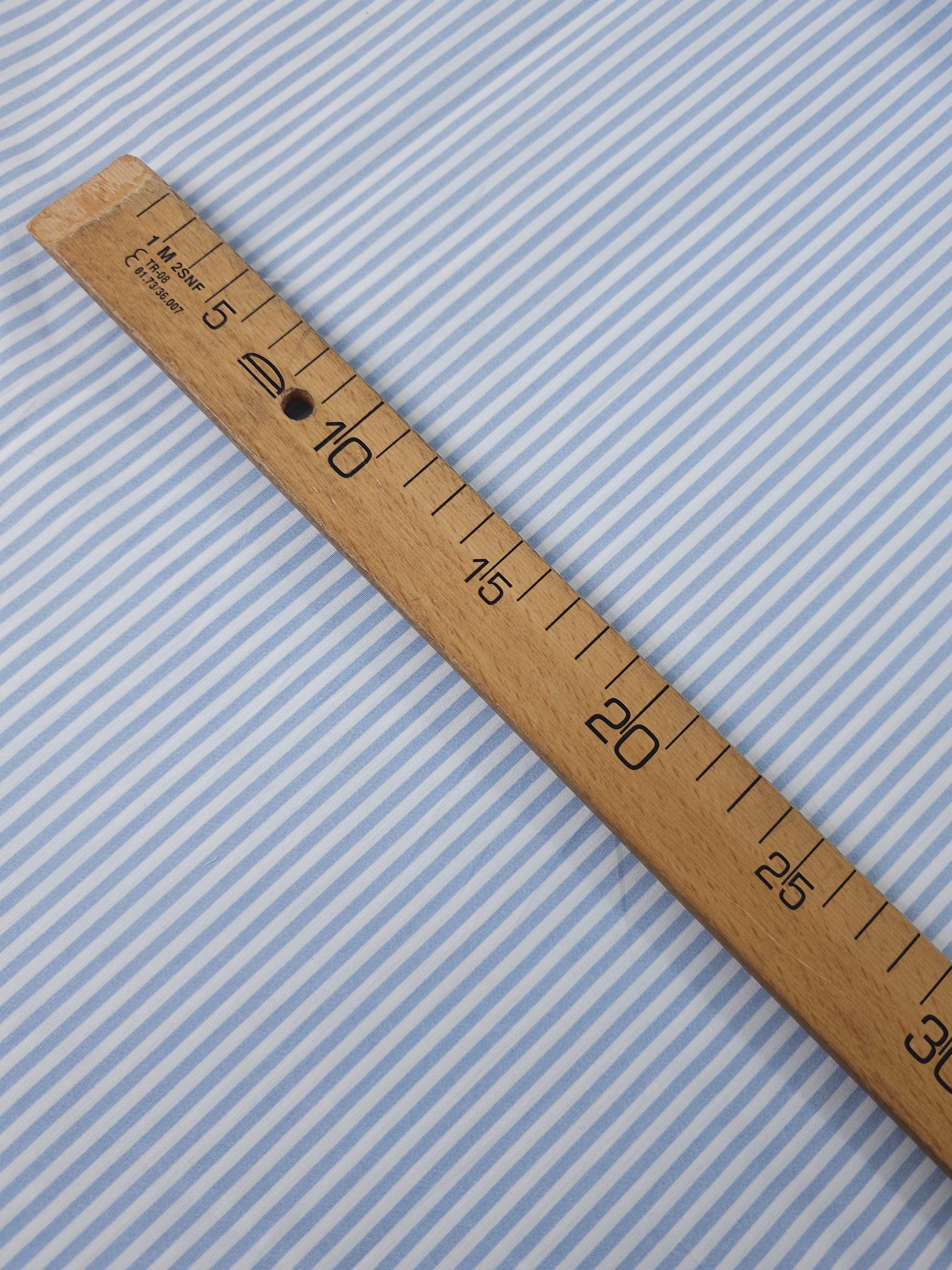 Baby Blue Stripe 100% Cotton *EXTRA WIDE*