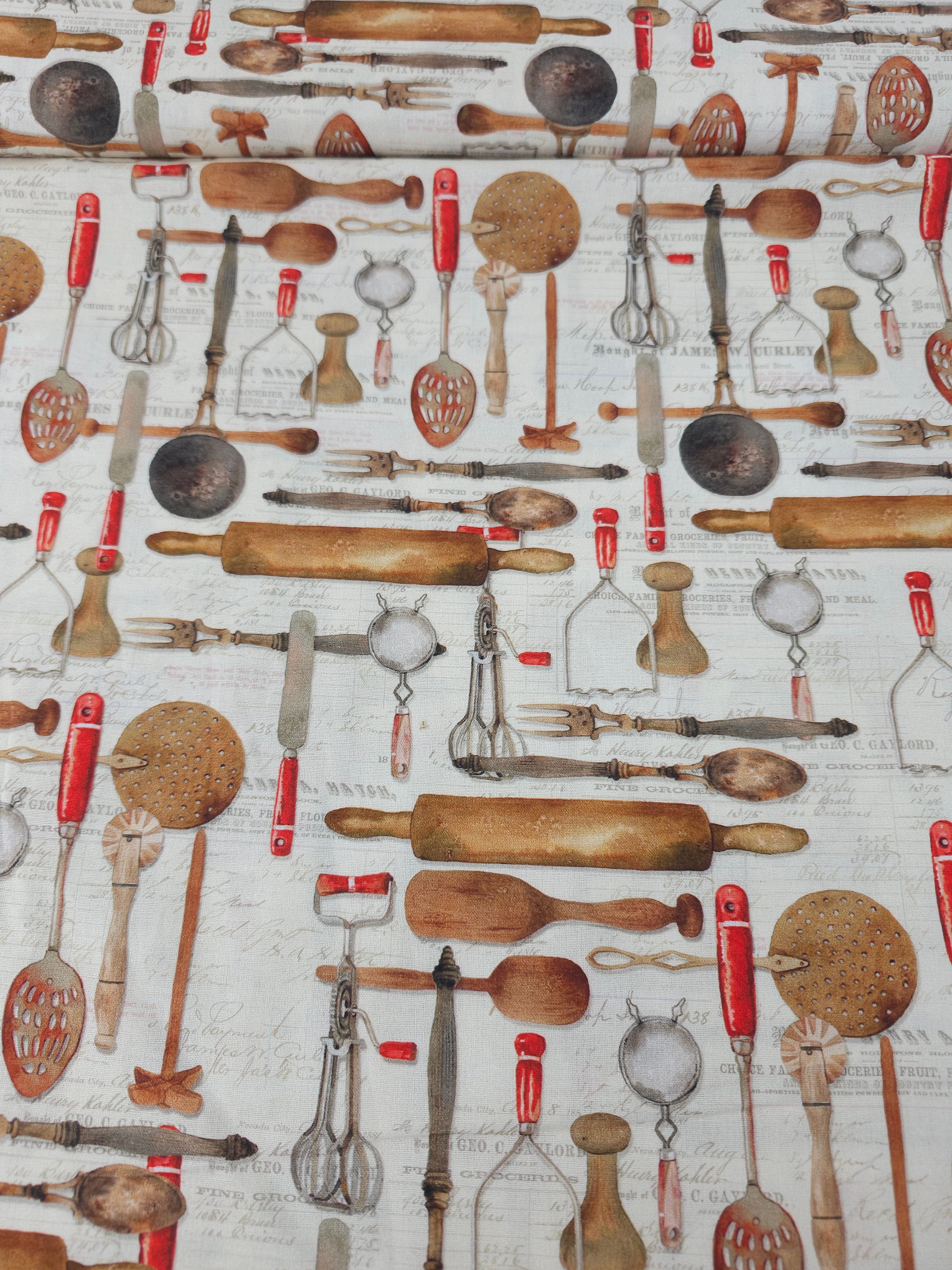 Cottage Kitchen Utensils 100% Cotton
