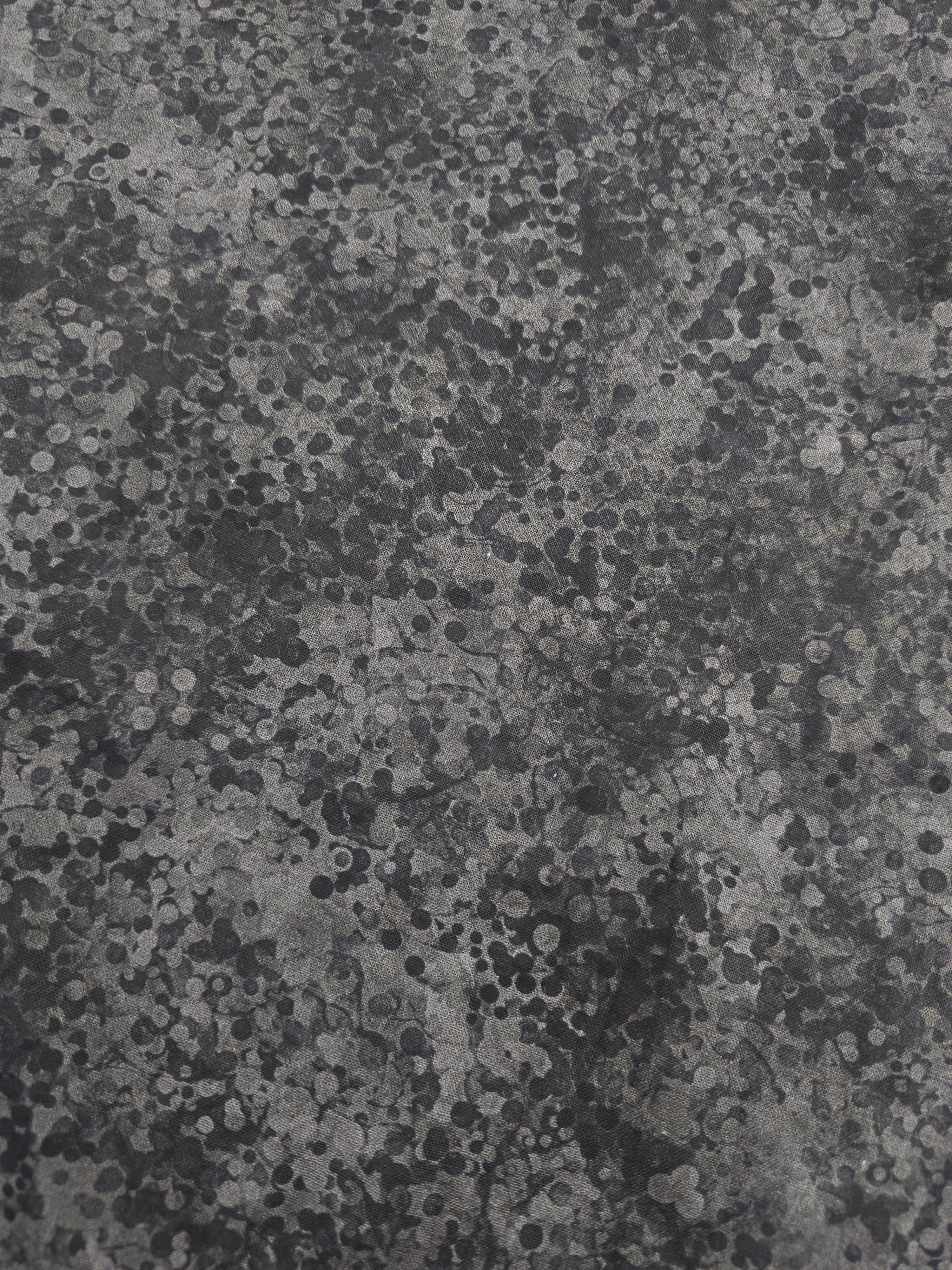 Dark grey speckled Cotton- 1.5m piece