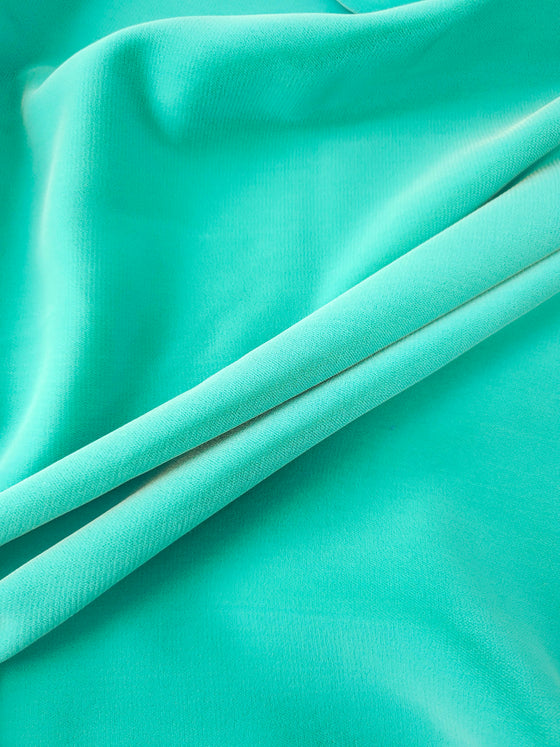 Aqua Blue Viscose Velvet