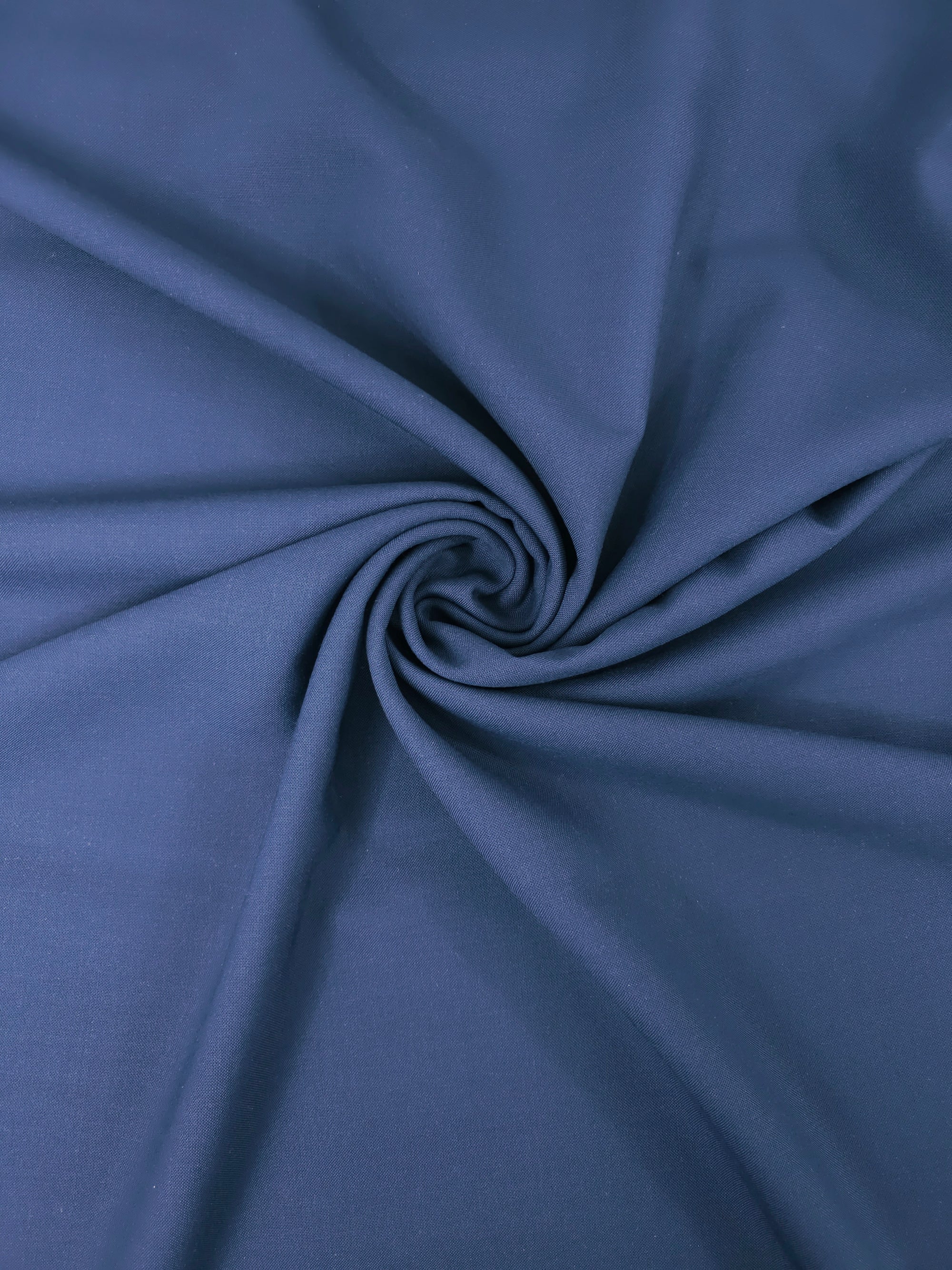 Dark Petrol Blue Poly Wool Suiting  - 2m Piece