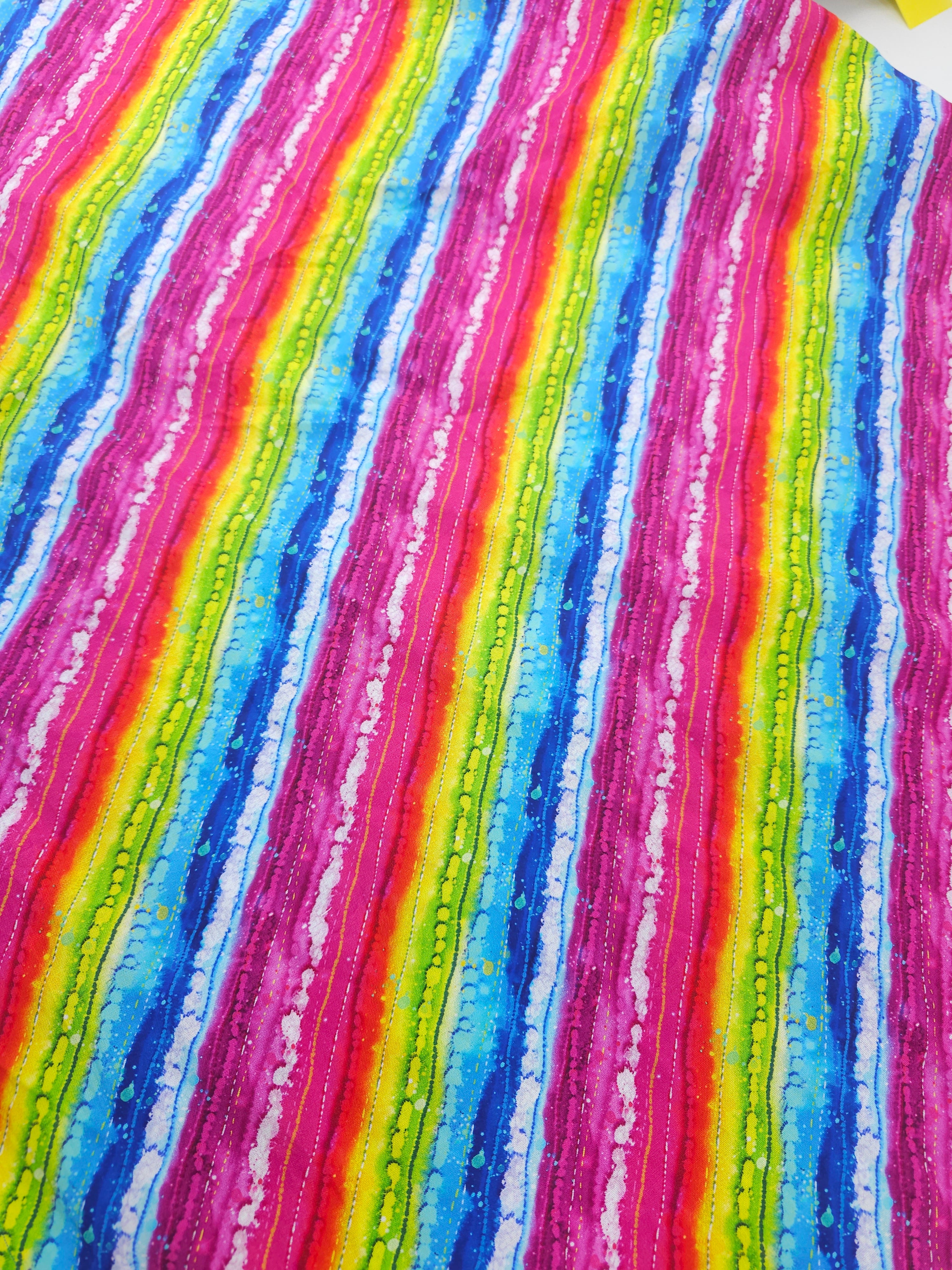 Rainbow stripe Cotton- 2.9m piece