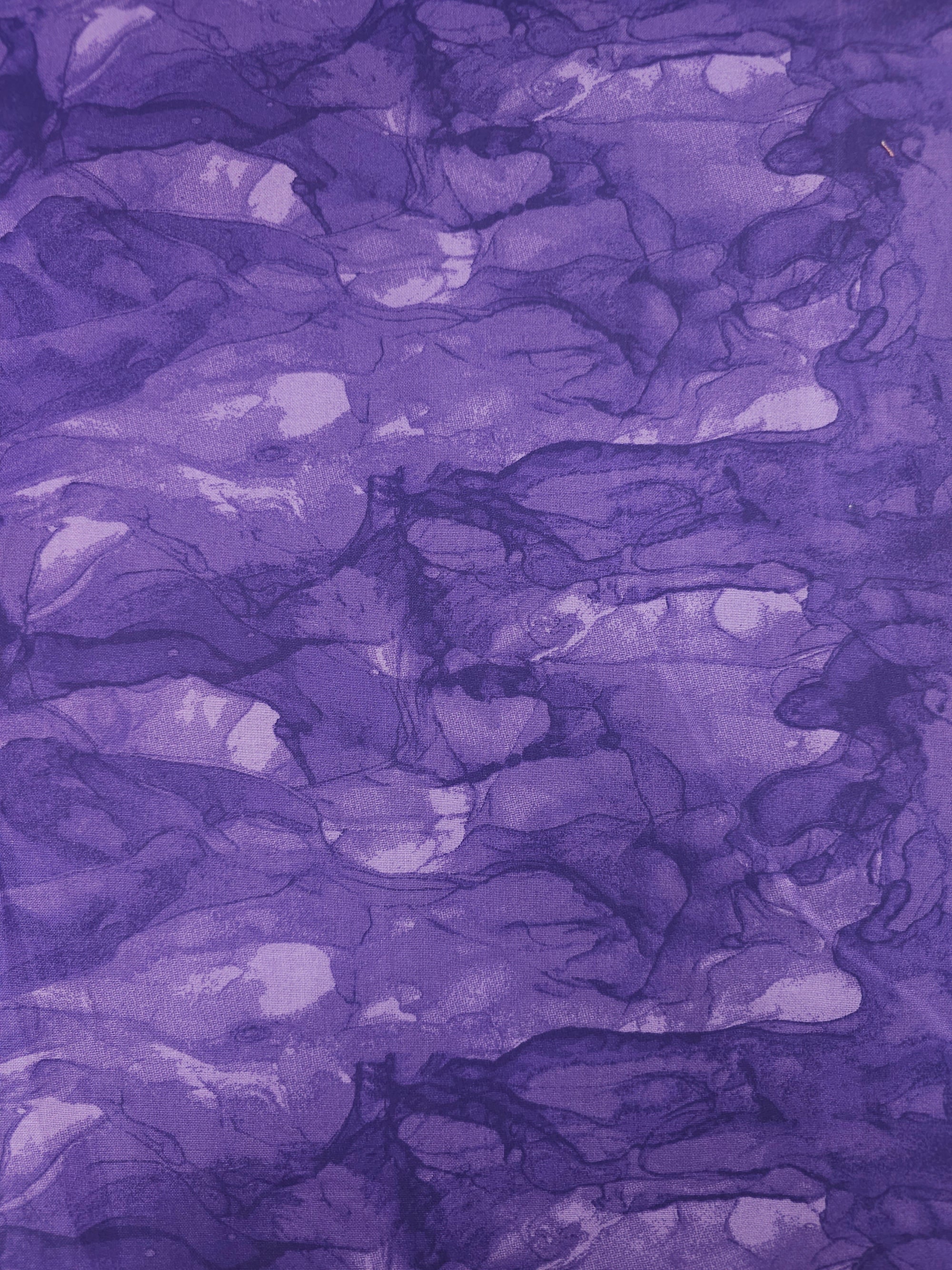 Deep Purple Marble Diffusion 100% Cotton