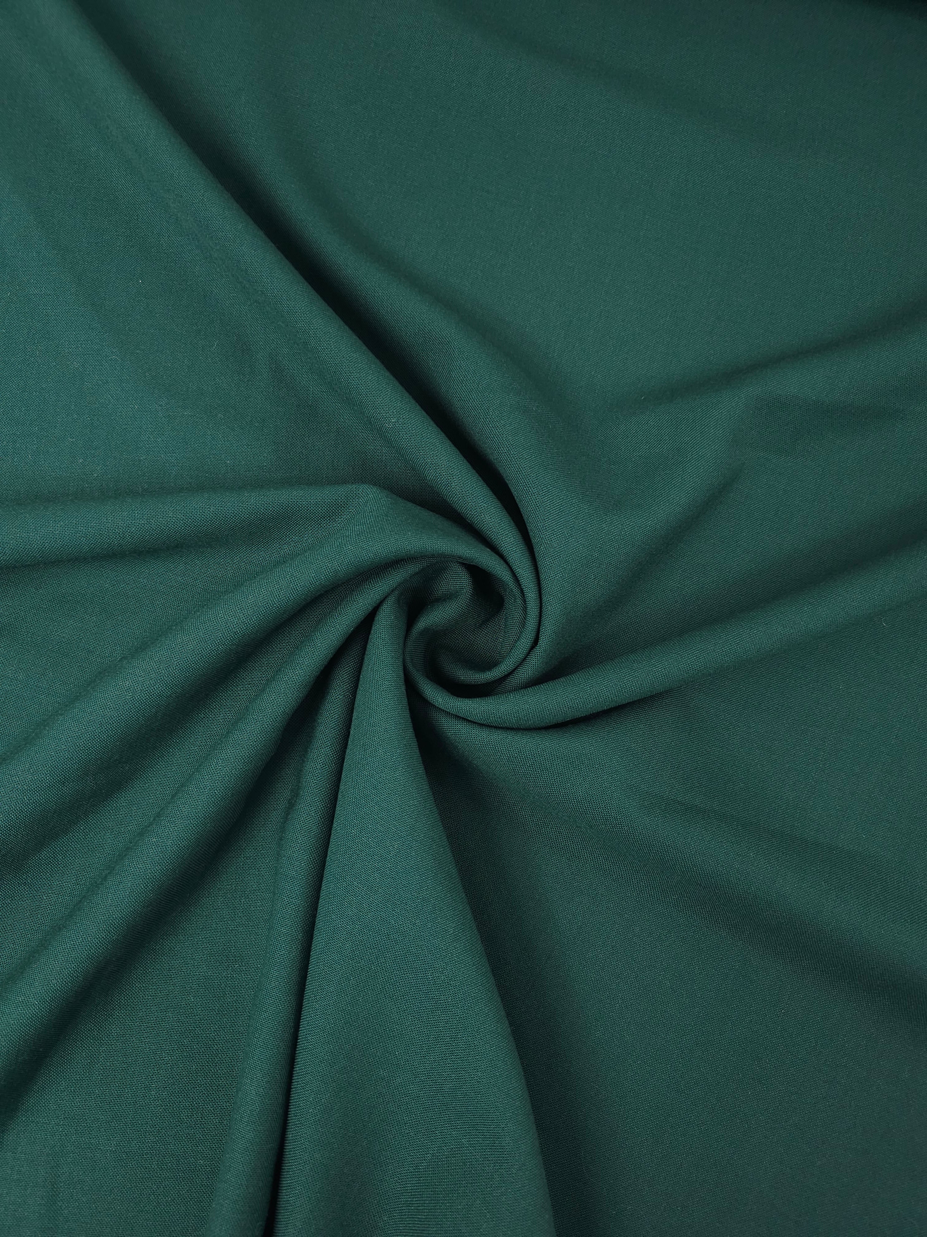 Dark Green Poly Wool Suiting