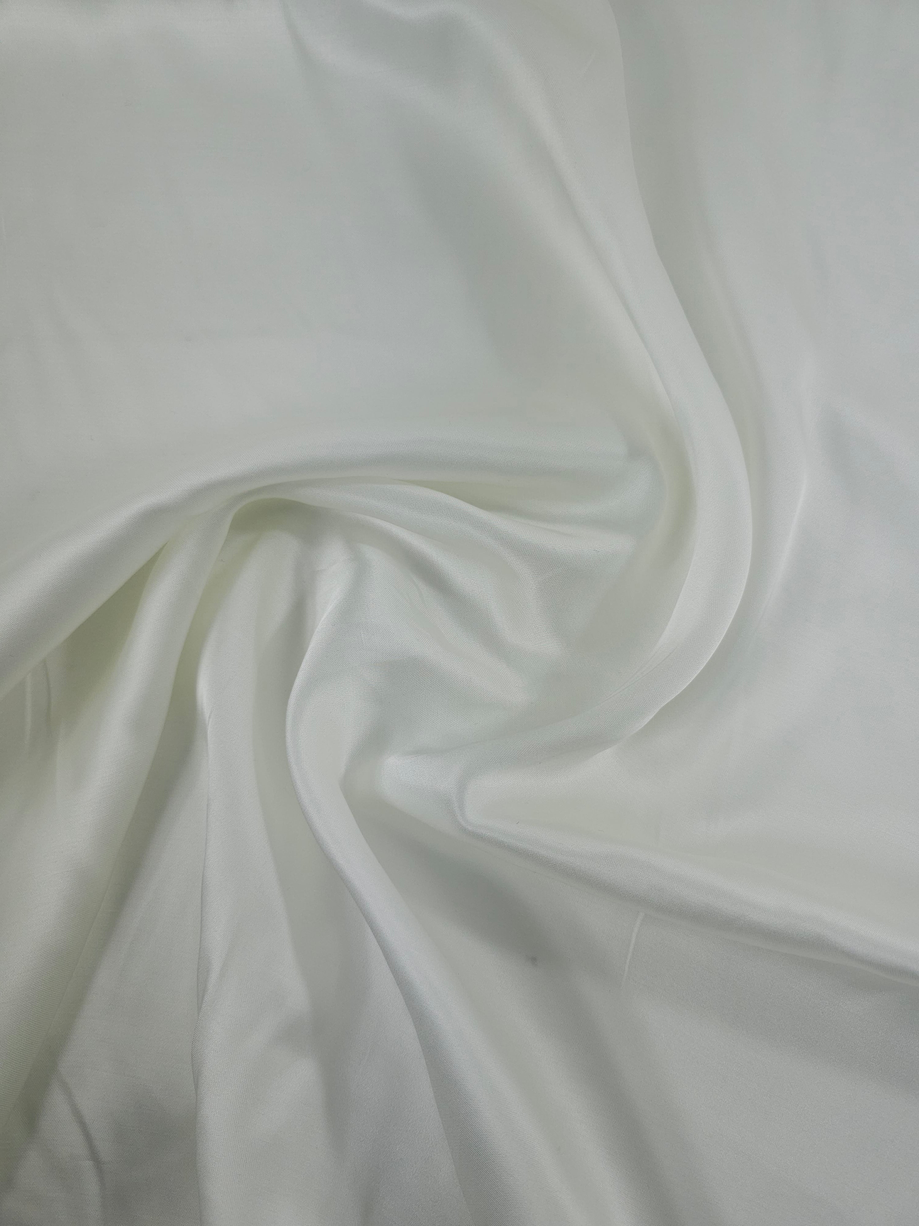 Off-White Poly Satin