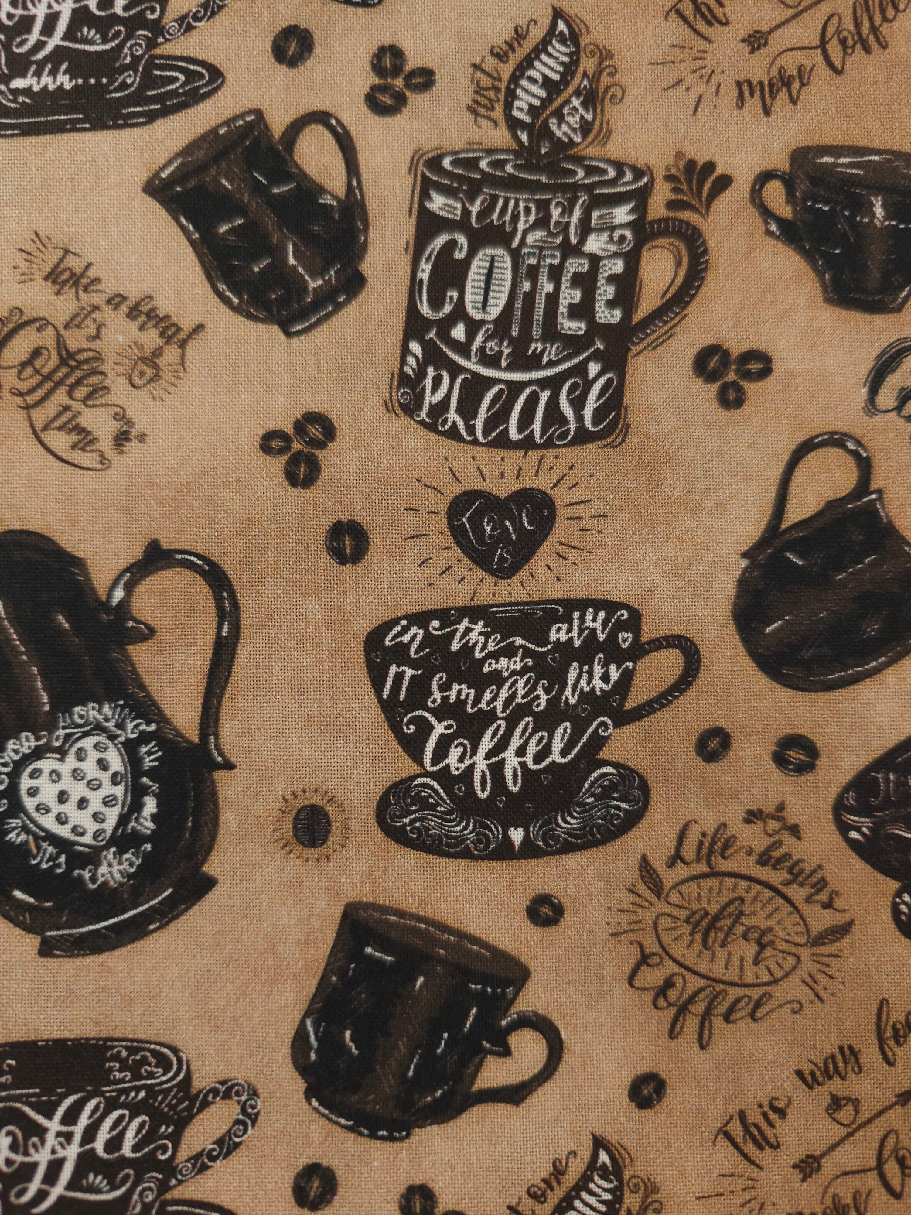 Coffee brew Cotton- 2.2m piece