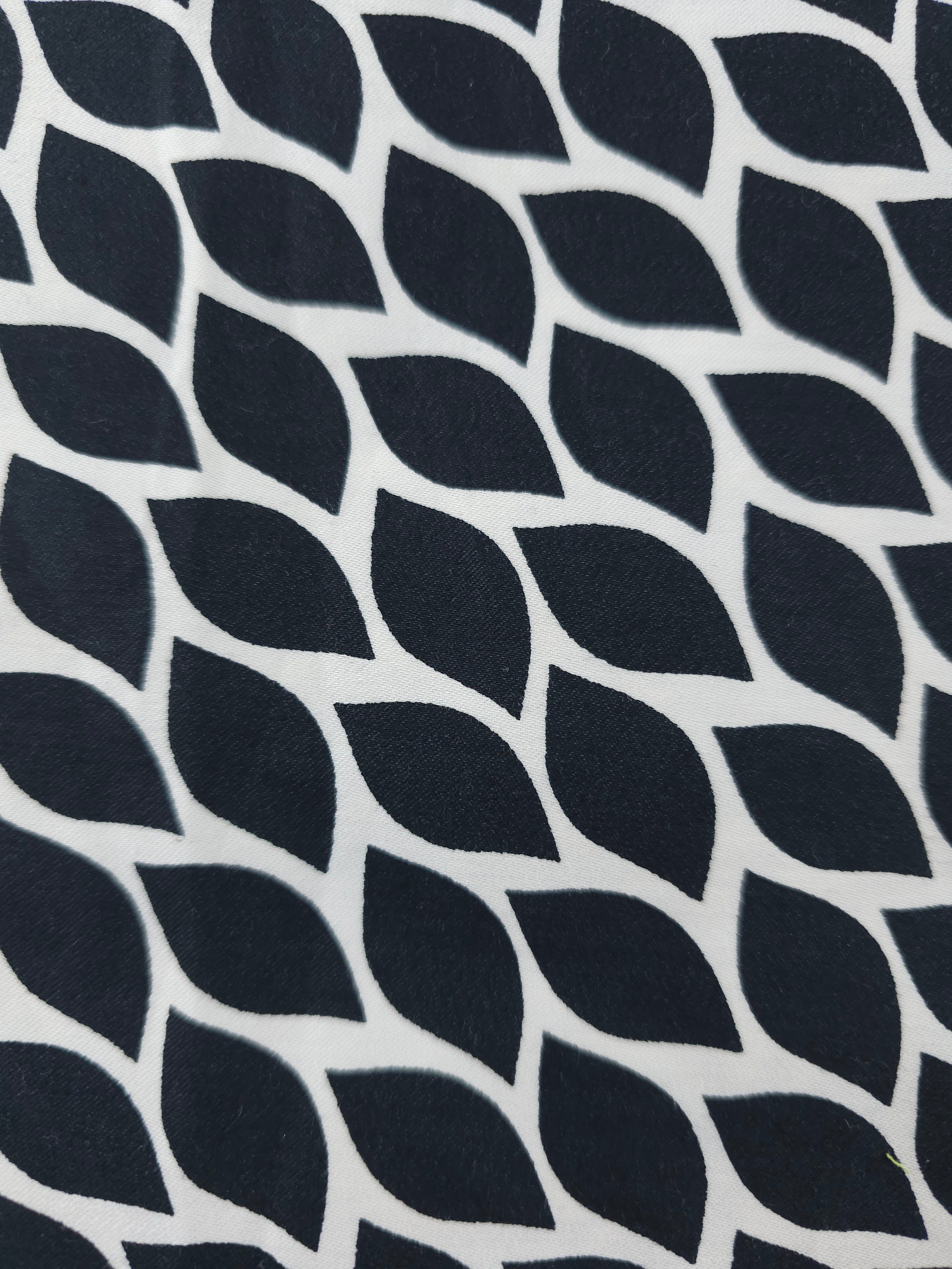Black leaf Viscose- 1.6m piece