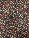 Red/Beige Ditsy Floral Viscose Jersey