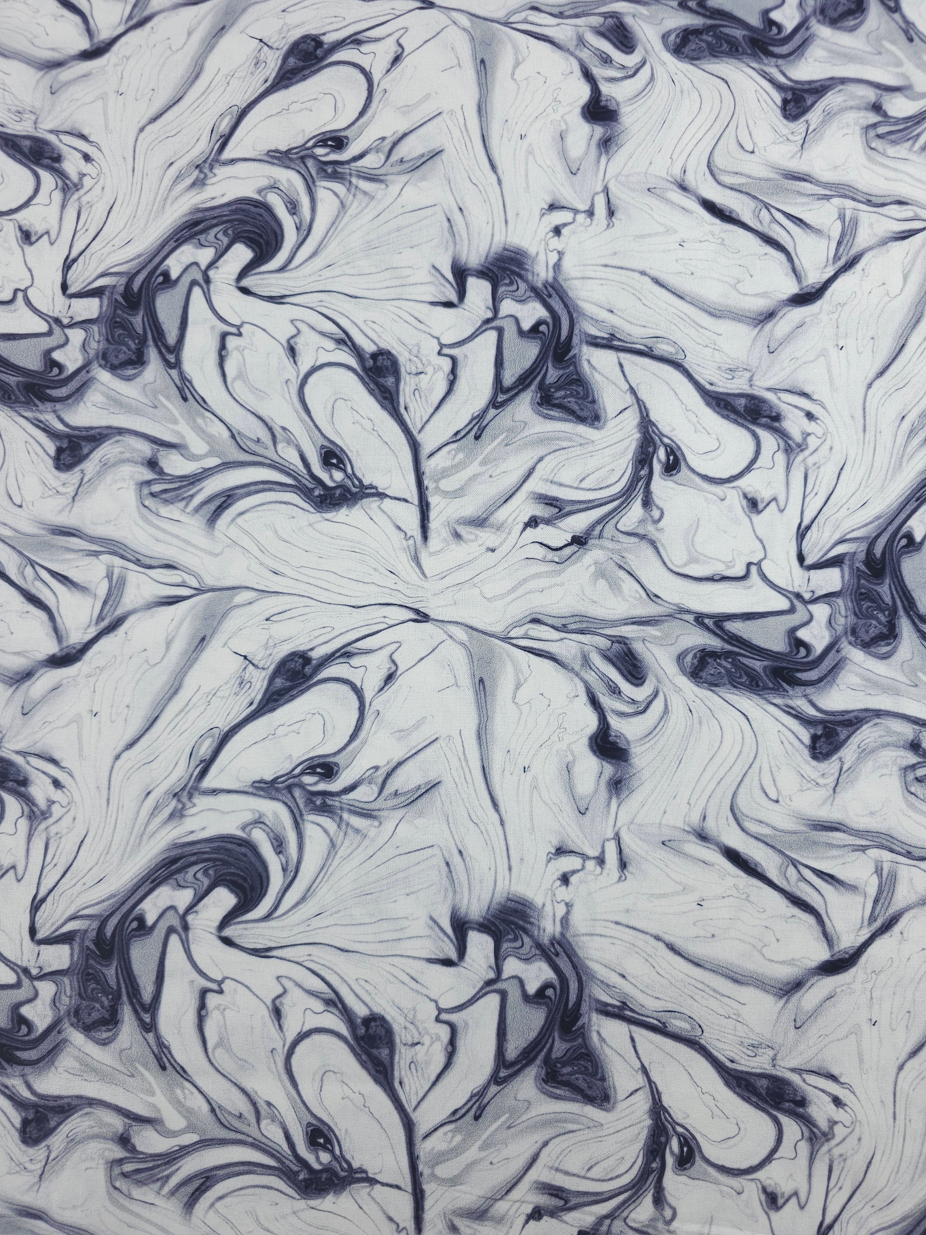Lavender Grey/White Marble 100% Cotton - Joann