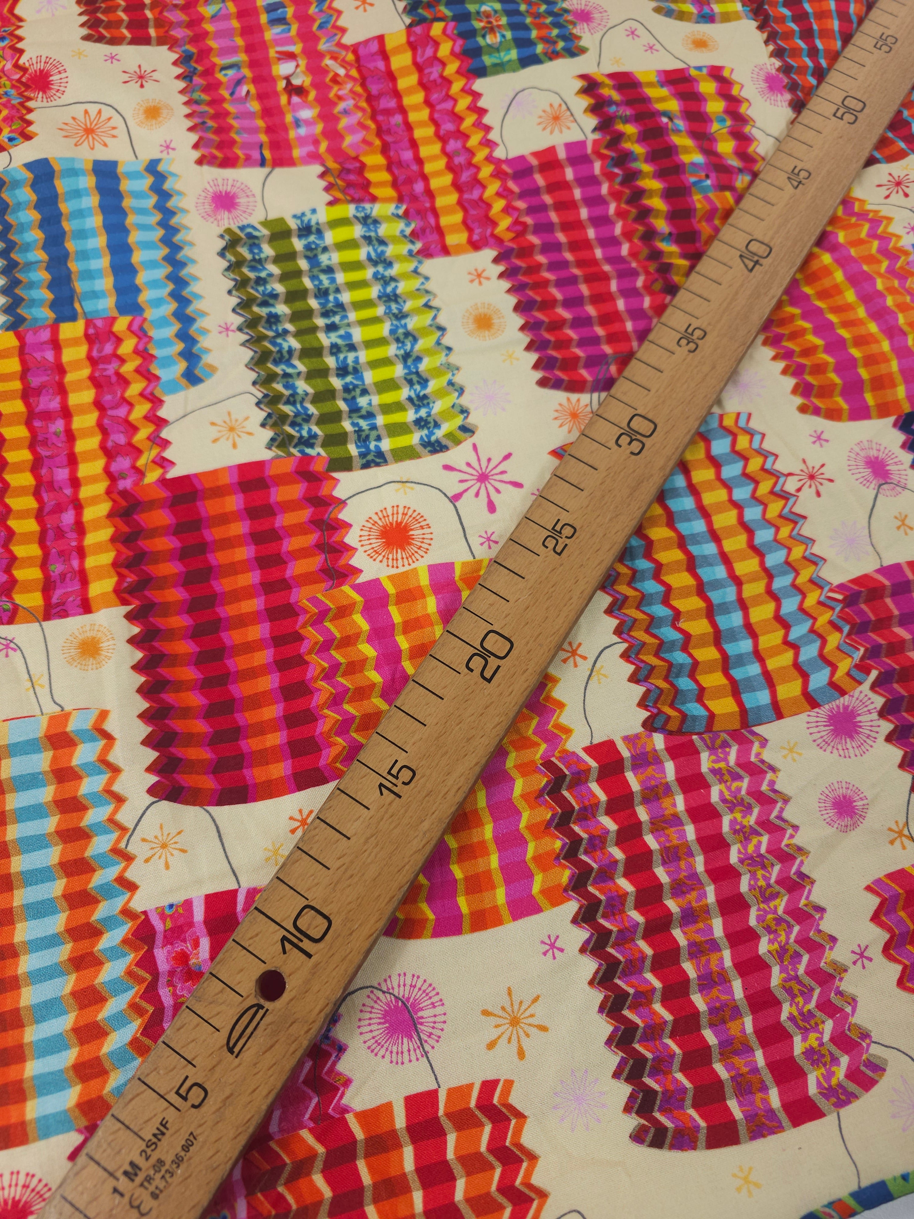 Paper ZigZag Lantern Festival 100% Cotton - Odile Bailloeul