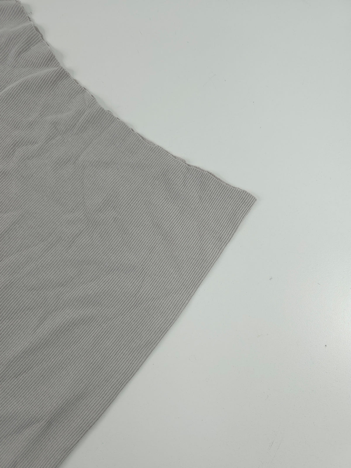 Light Grey Tubular Ribbing