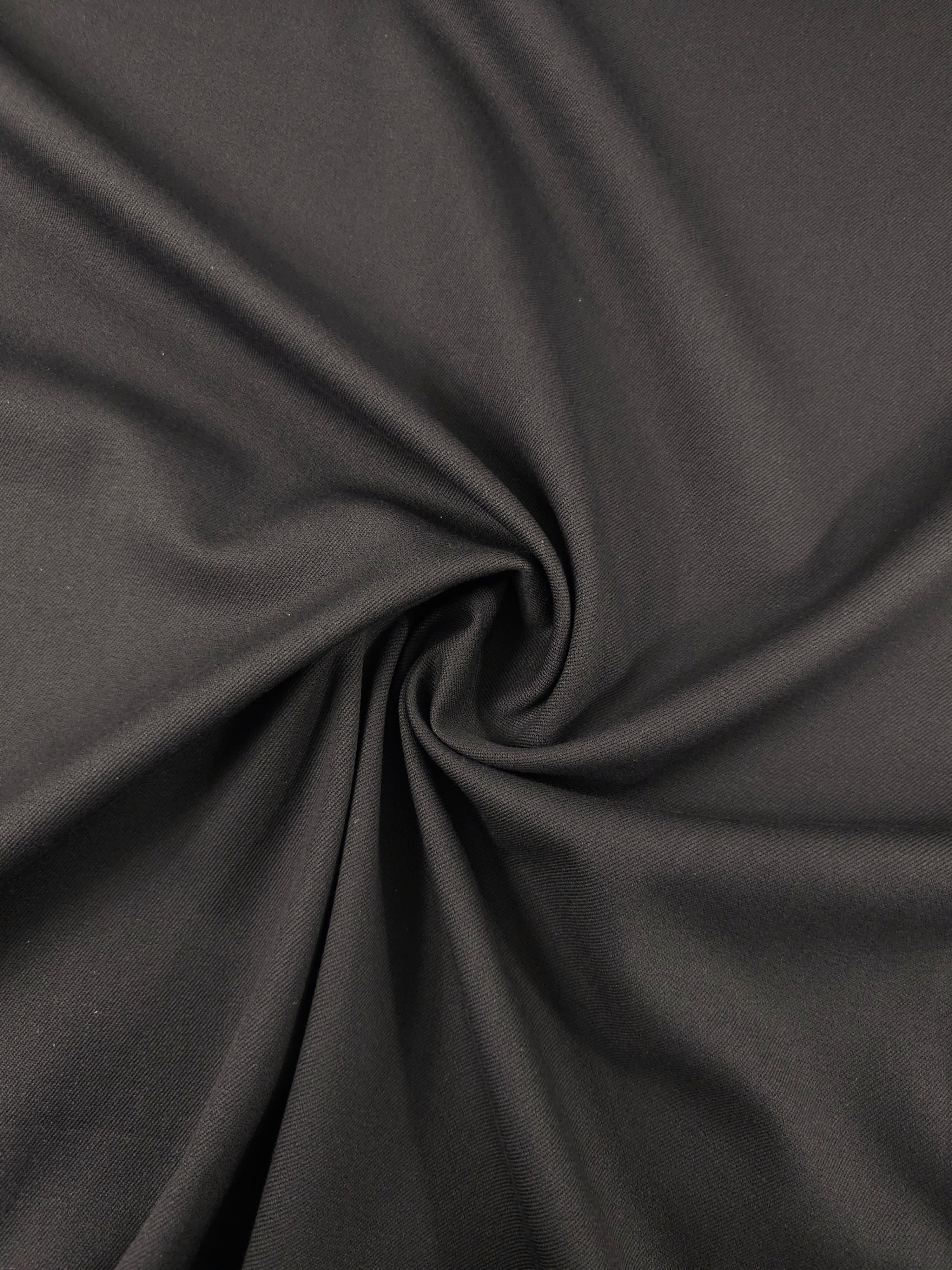 Ultra Dark Brown Stretch Cotton Twill
