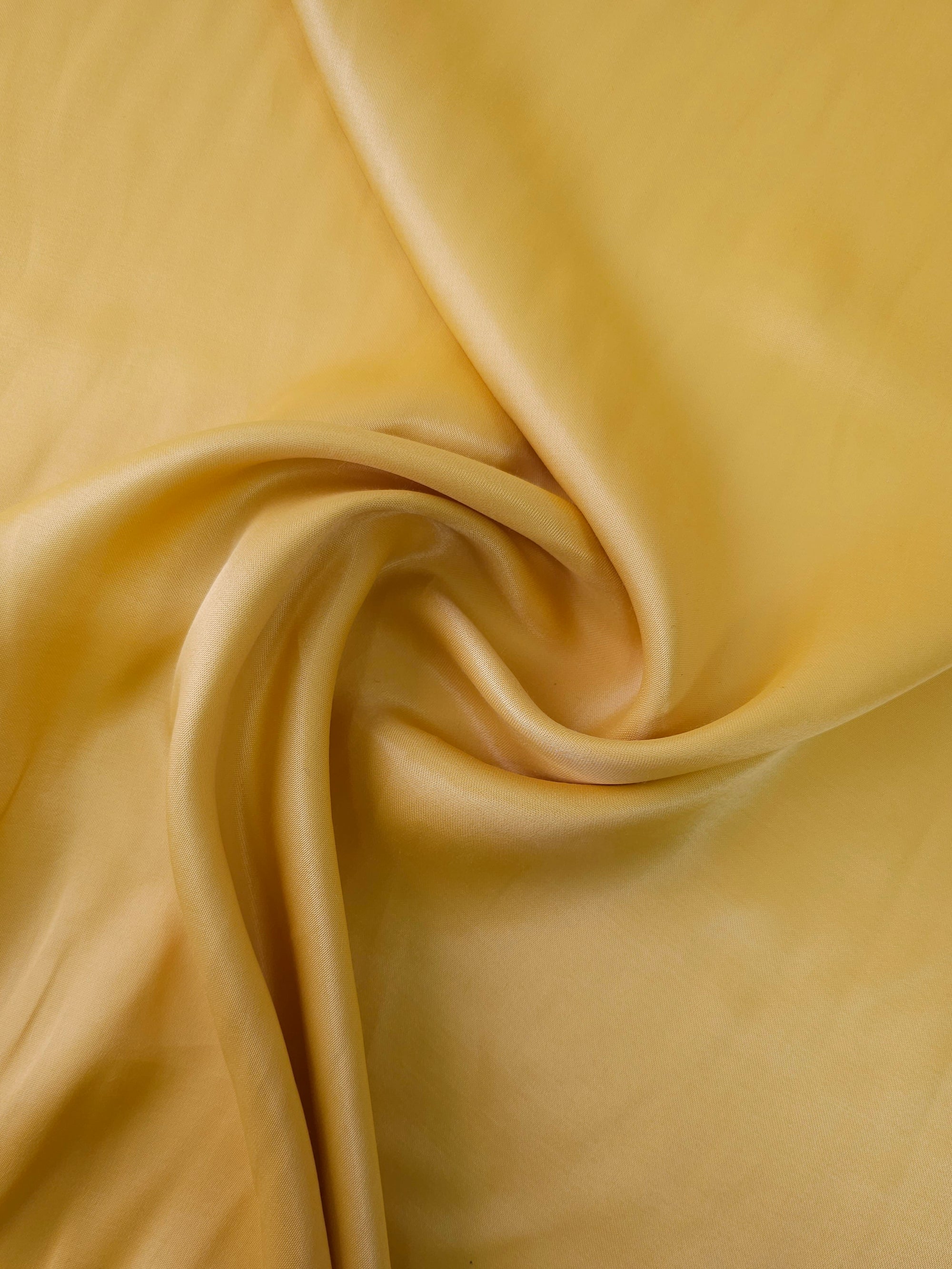 Marigold Yellow Viscose Satin