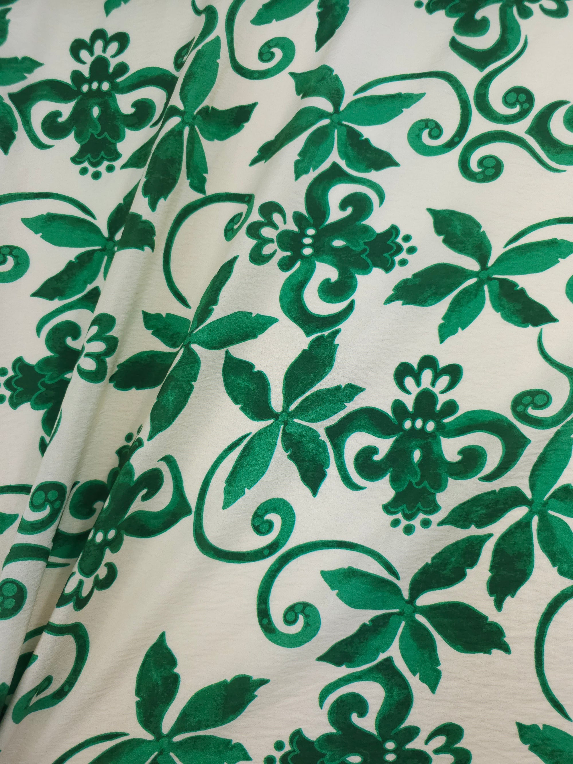 Green/Ivory Wonder Floral Modal Viscose