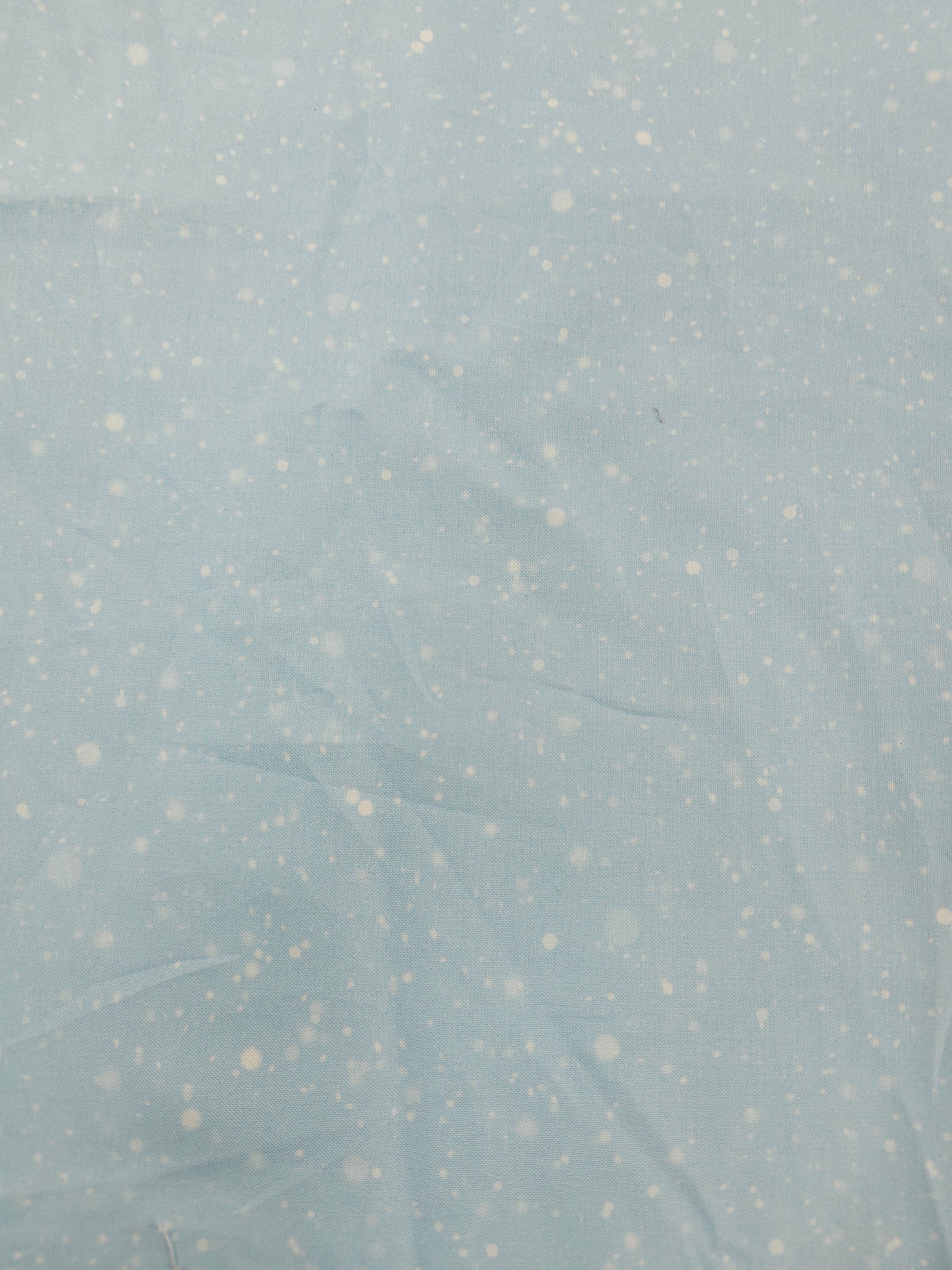 Light blue speckled Cotton- 1.1m piece