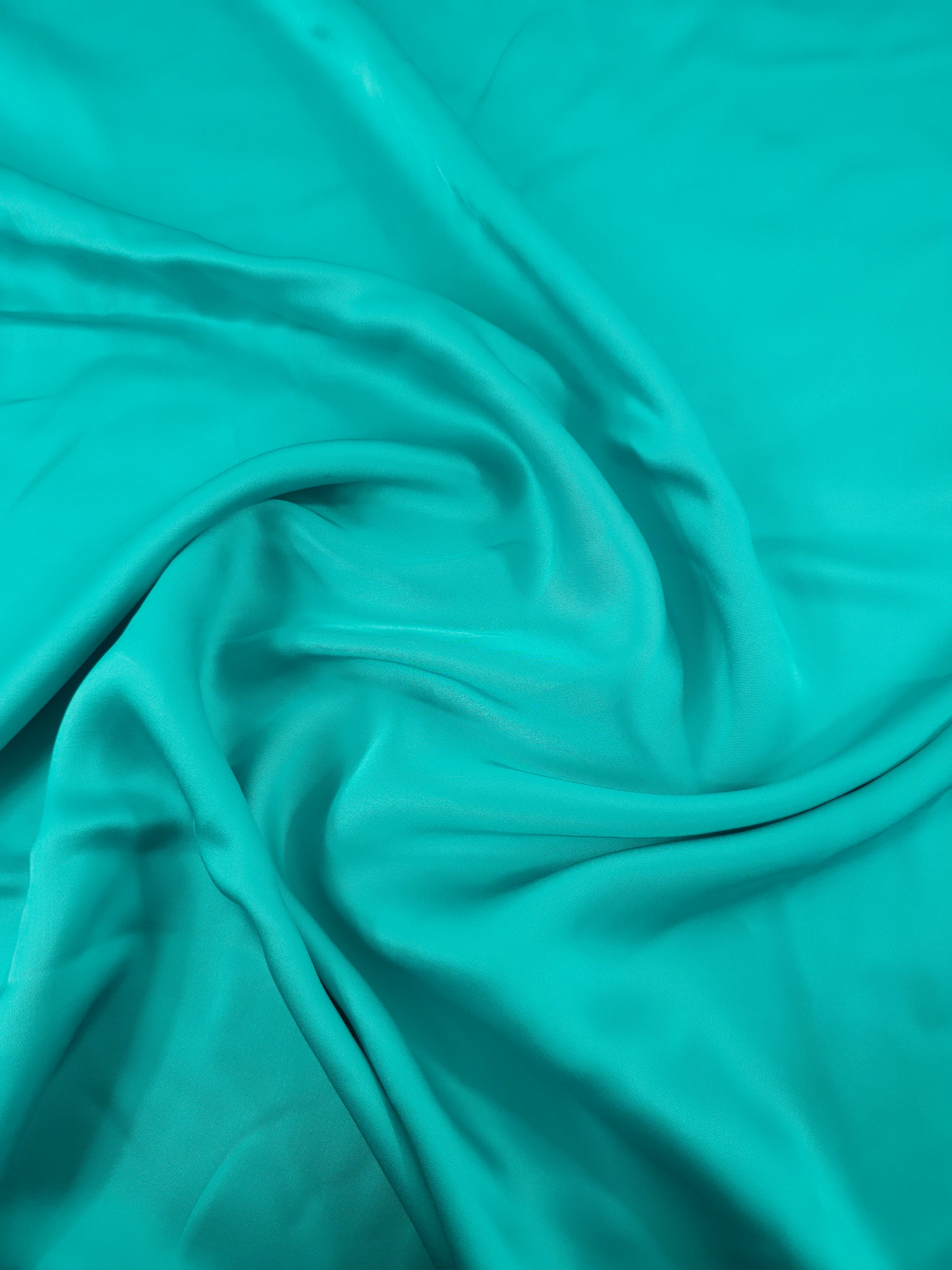 Light Turquoise Viscose Satin