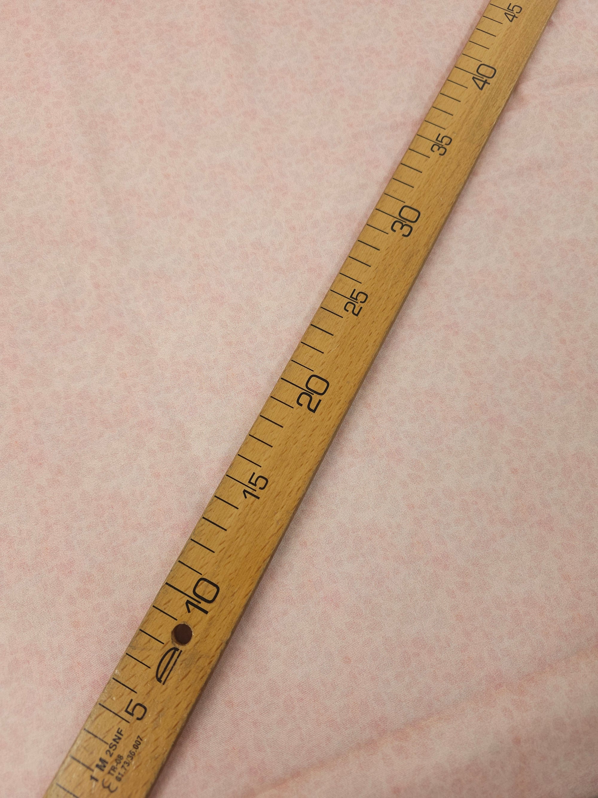 Baby Pink Smudge Leaf 100% Cotton