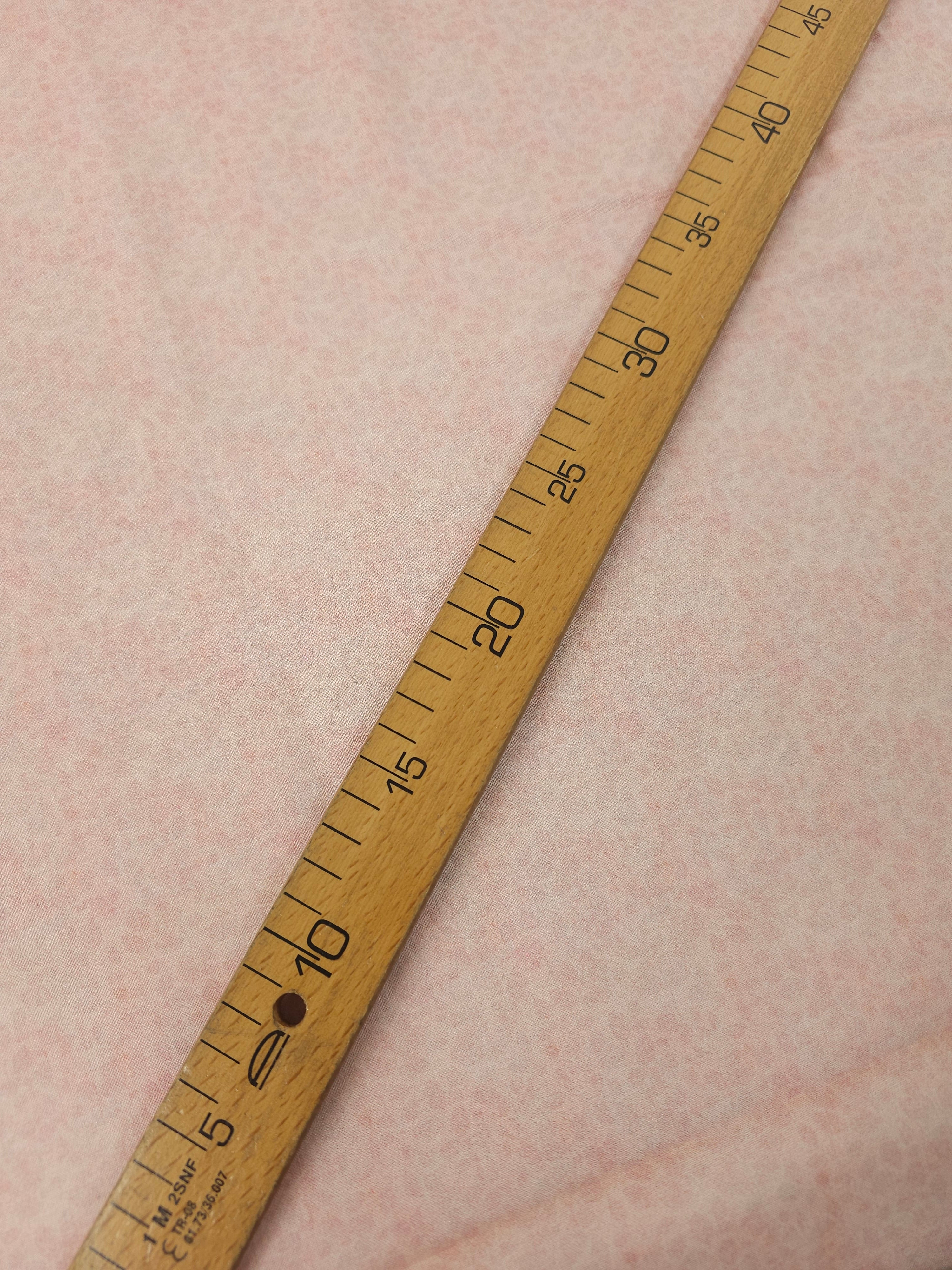 Baby Pink Smudge Leaf 100% Cotton