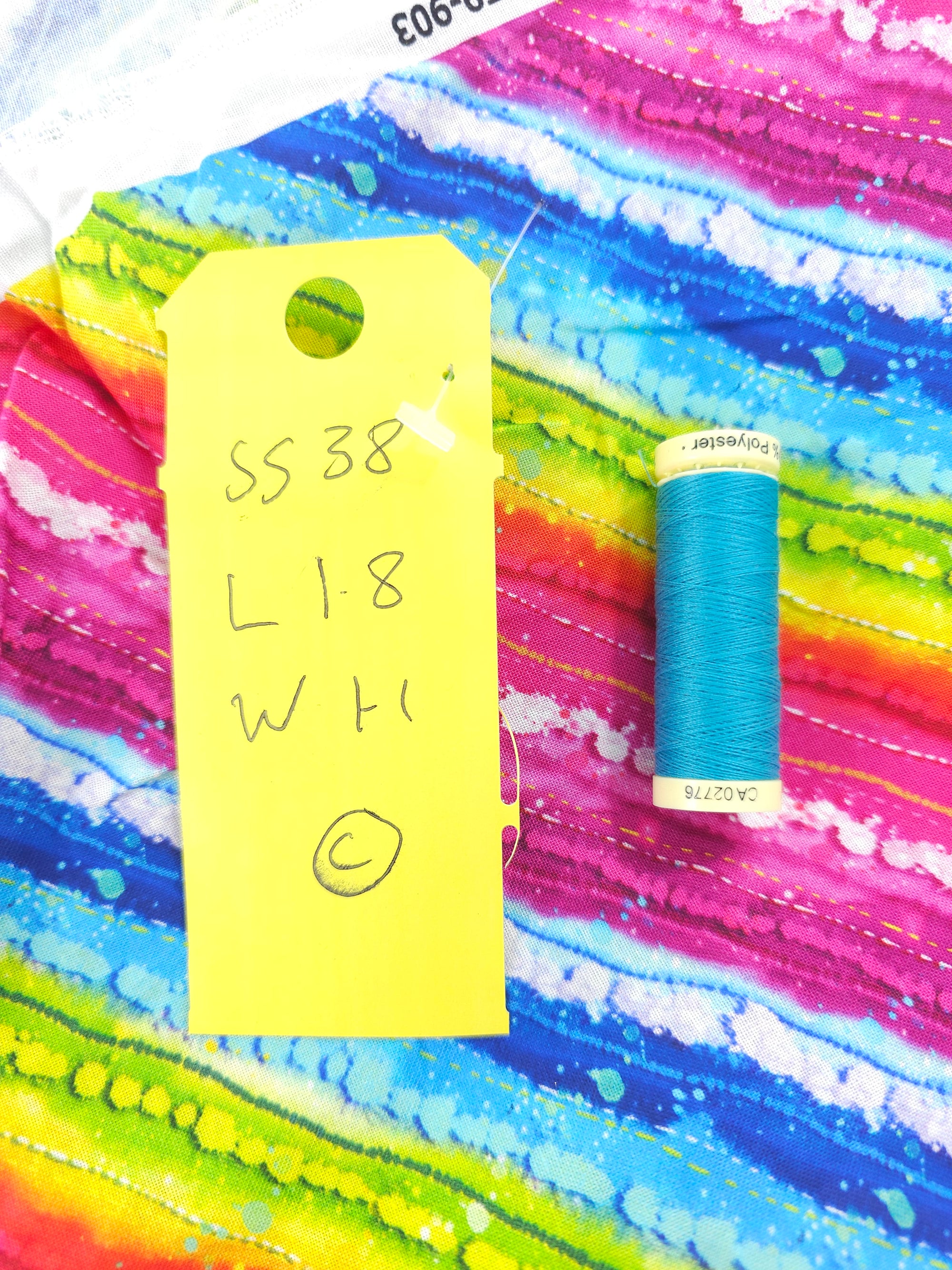 Rainbow stripe Cotton- 1.8m piece