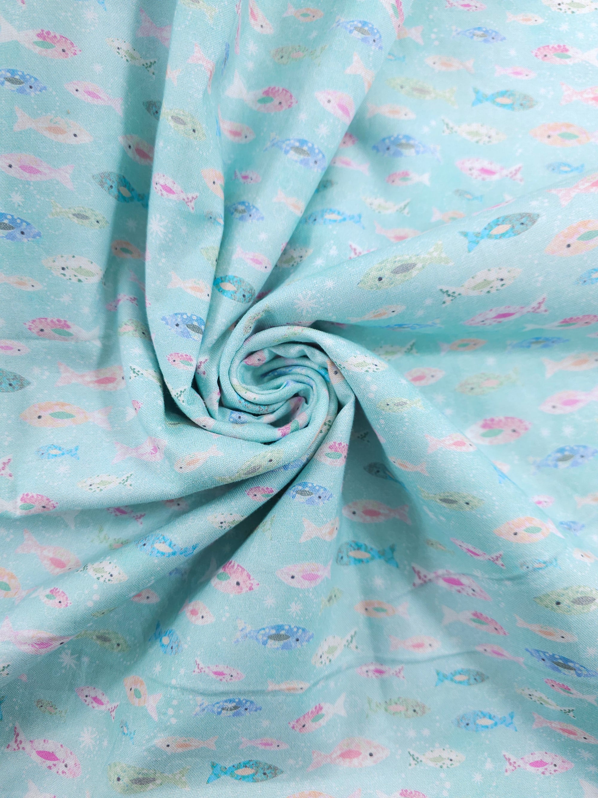 Oceanic Fishy Friends Cotton - 1.2m Piece