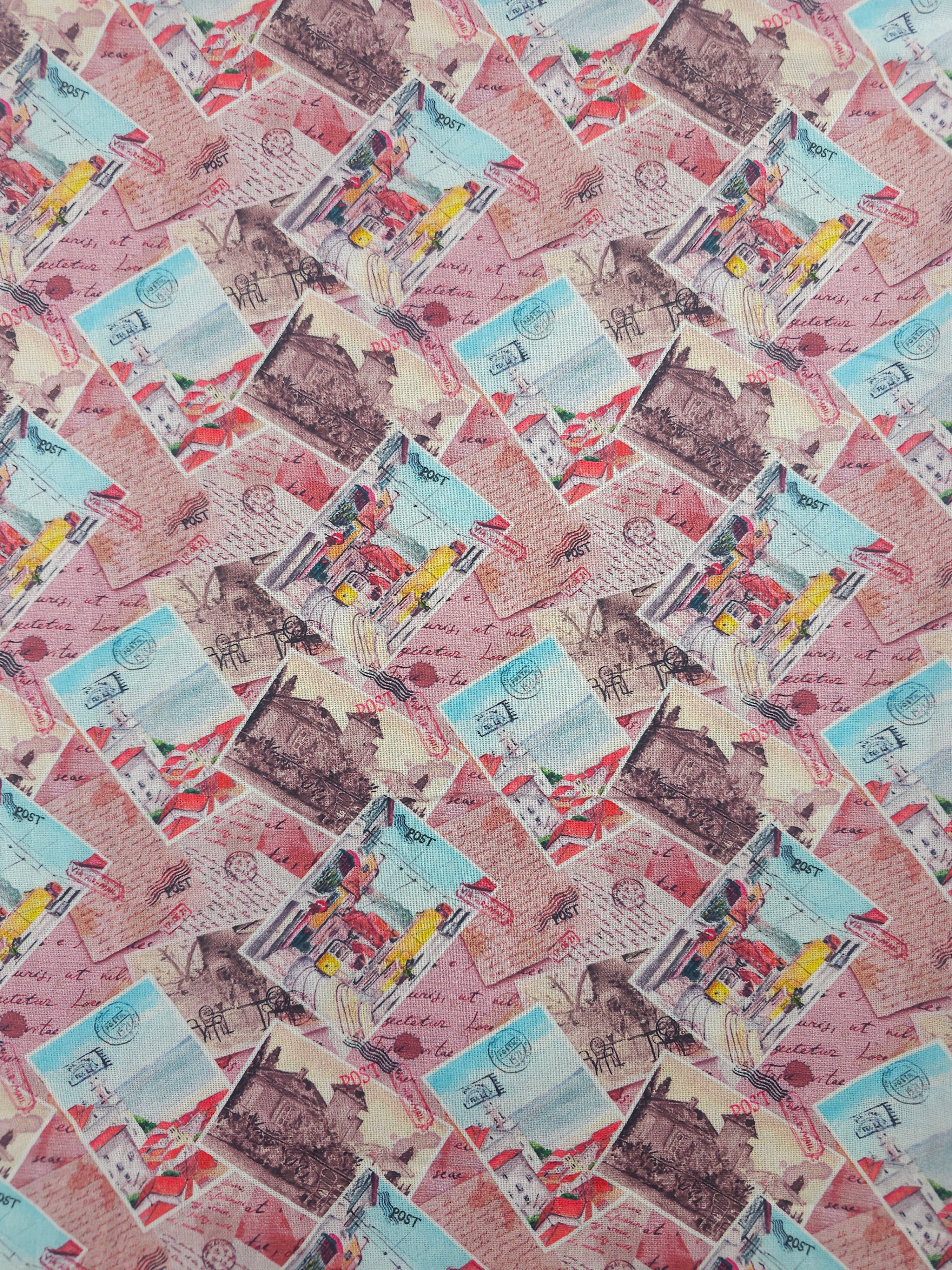European stamp Cotton- 1m piece