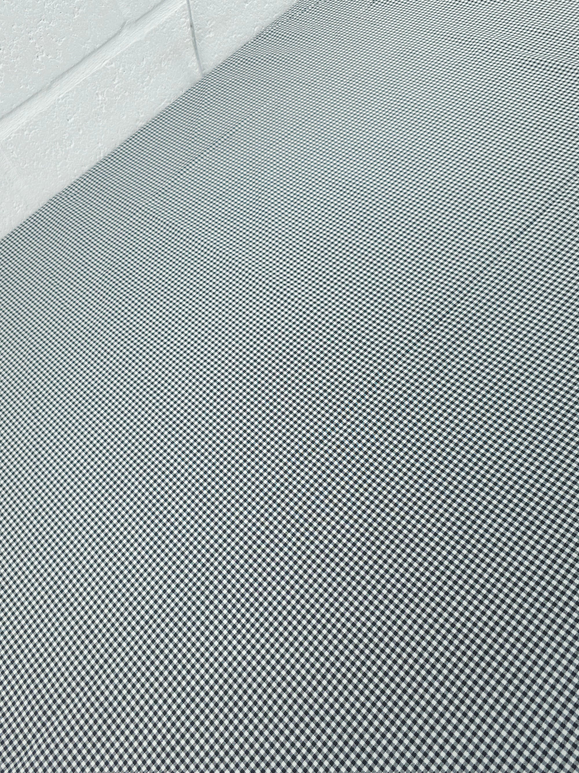 Black/White Ultra Mini Gingham Lightweight Denim