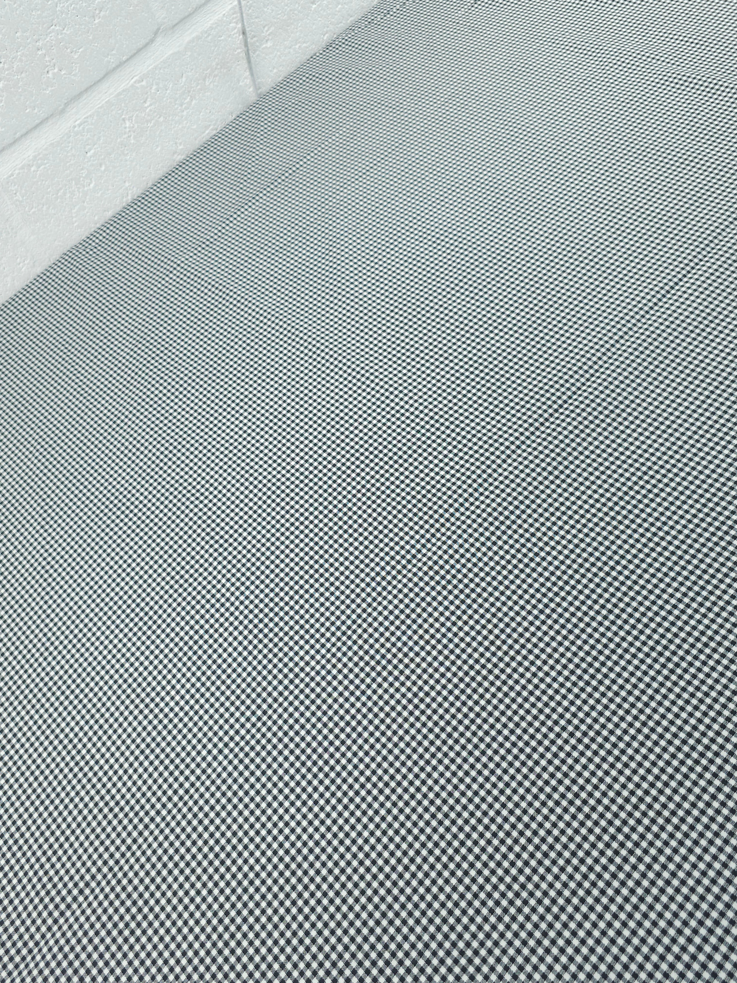 Black/White Ultra Mini Gingham Lightweight Denim