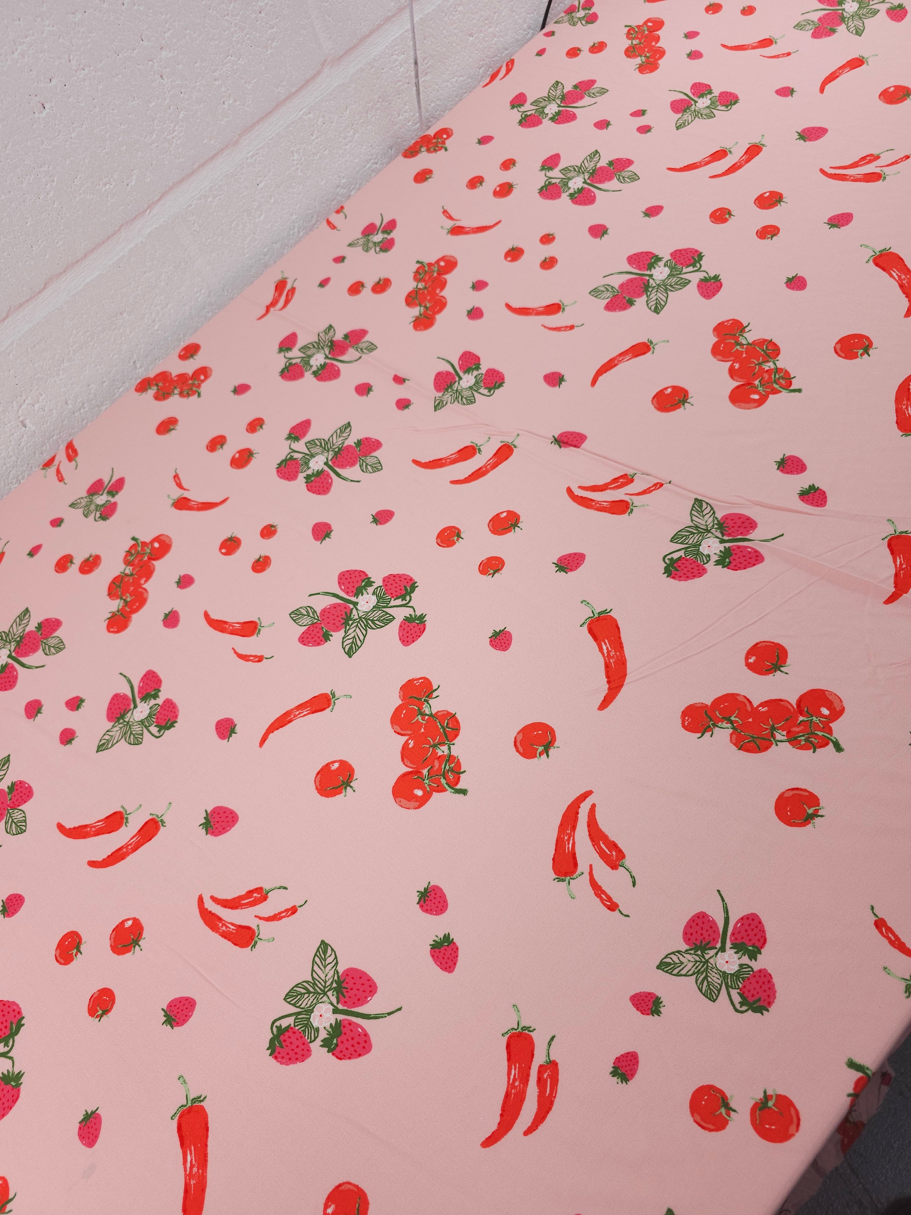 Pink Wild Strawberry Chilli Viscose Challis - New Look