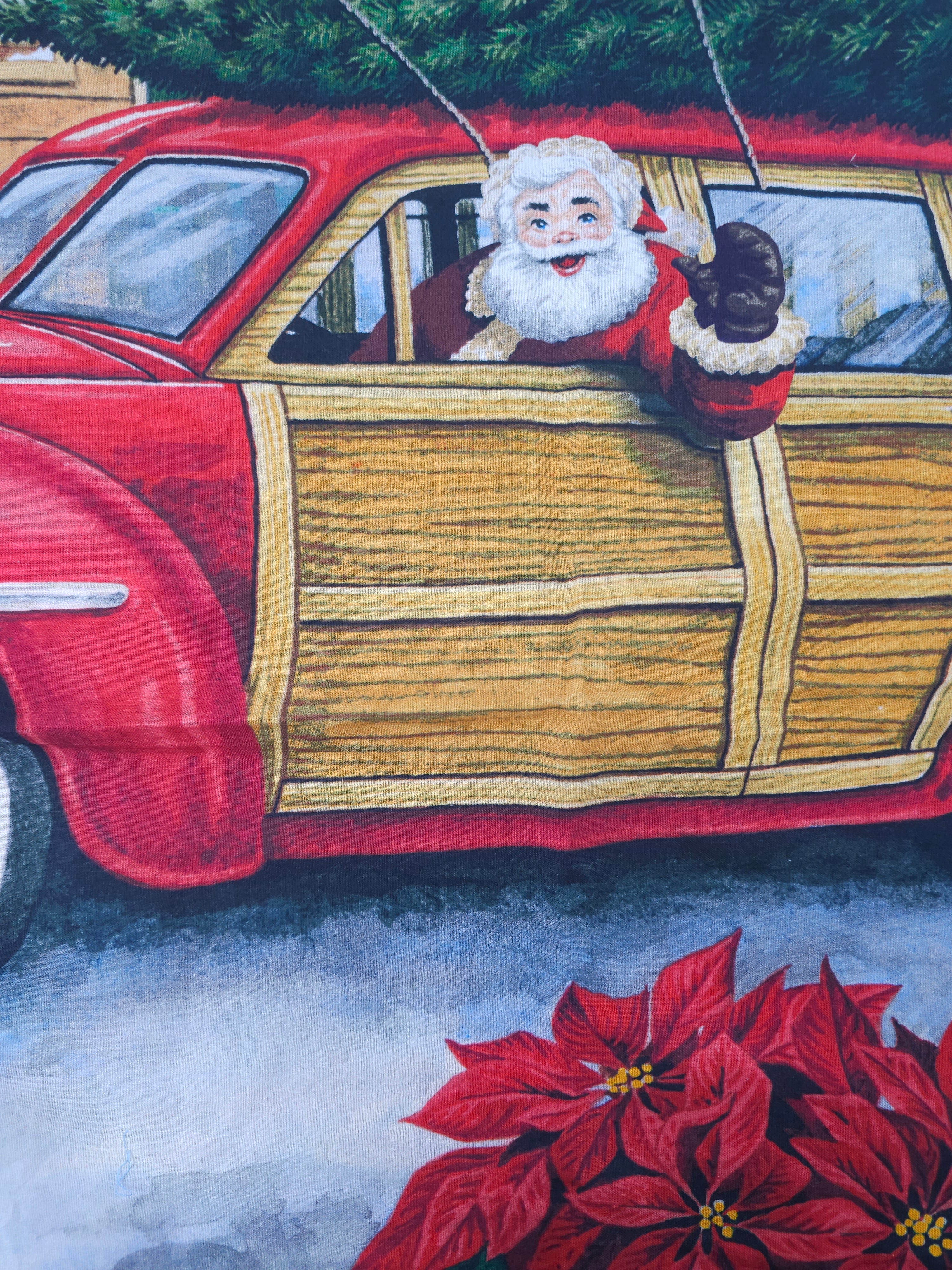 Christmas tree farm Cotton panel- 1.6m piece