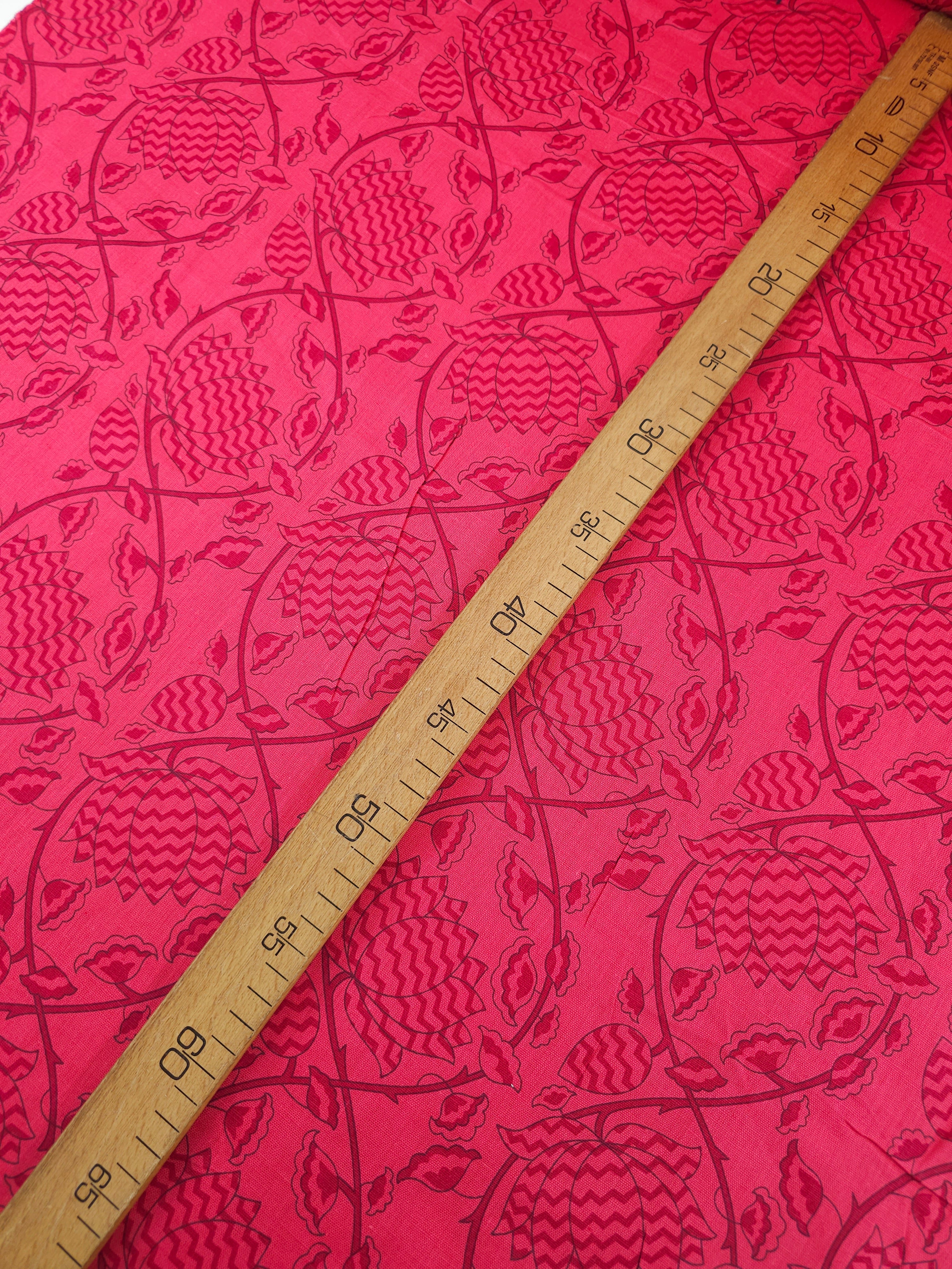 Berry Opulence Floral Twine Cotton Linen
