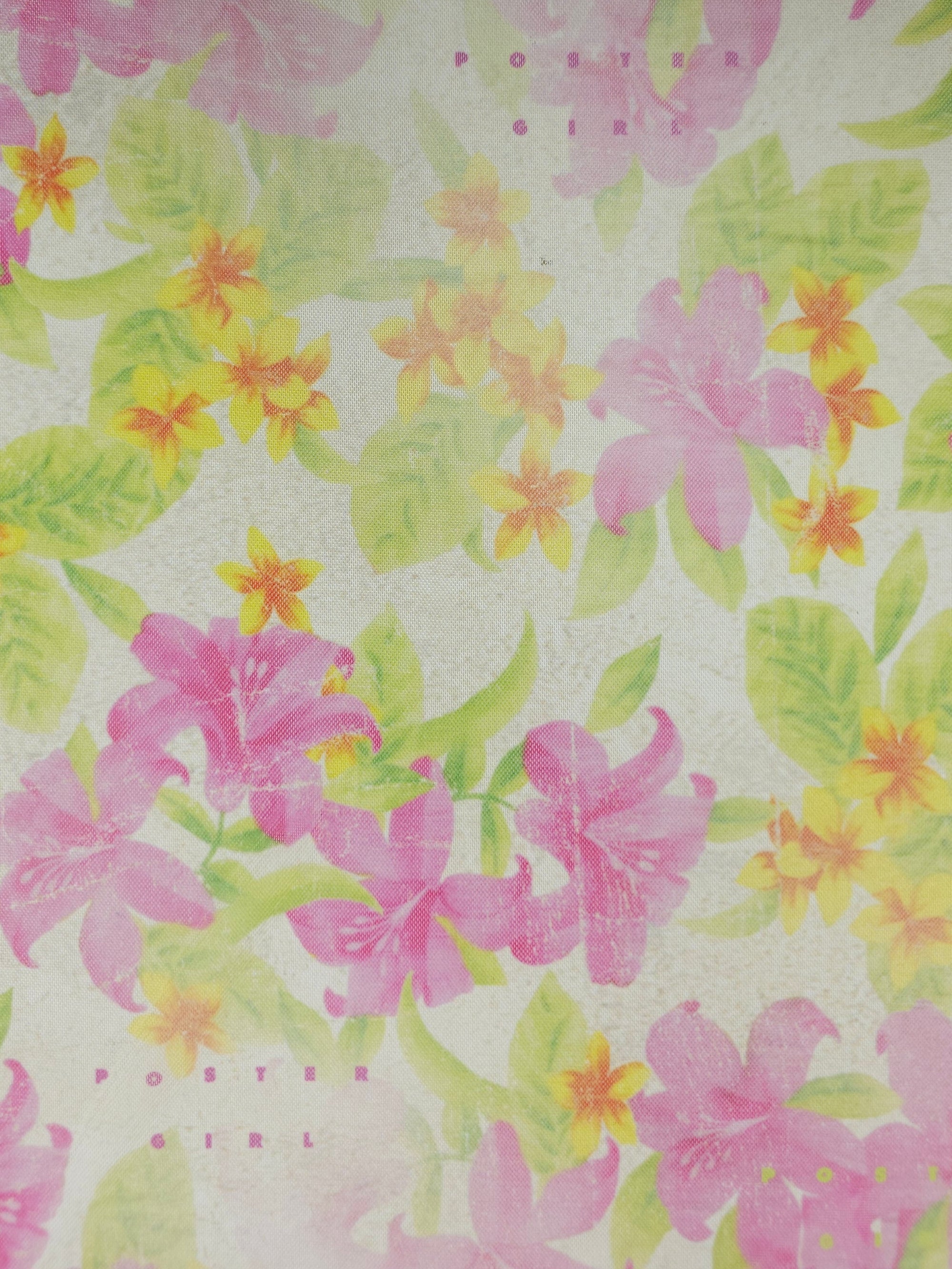 Static Fade Hibiscus Floral Mesh *POSTER GIRL*