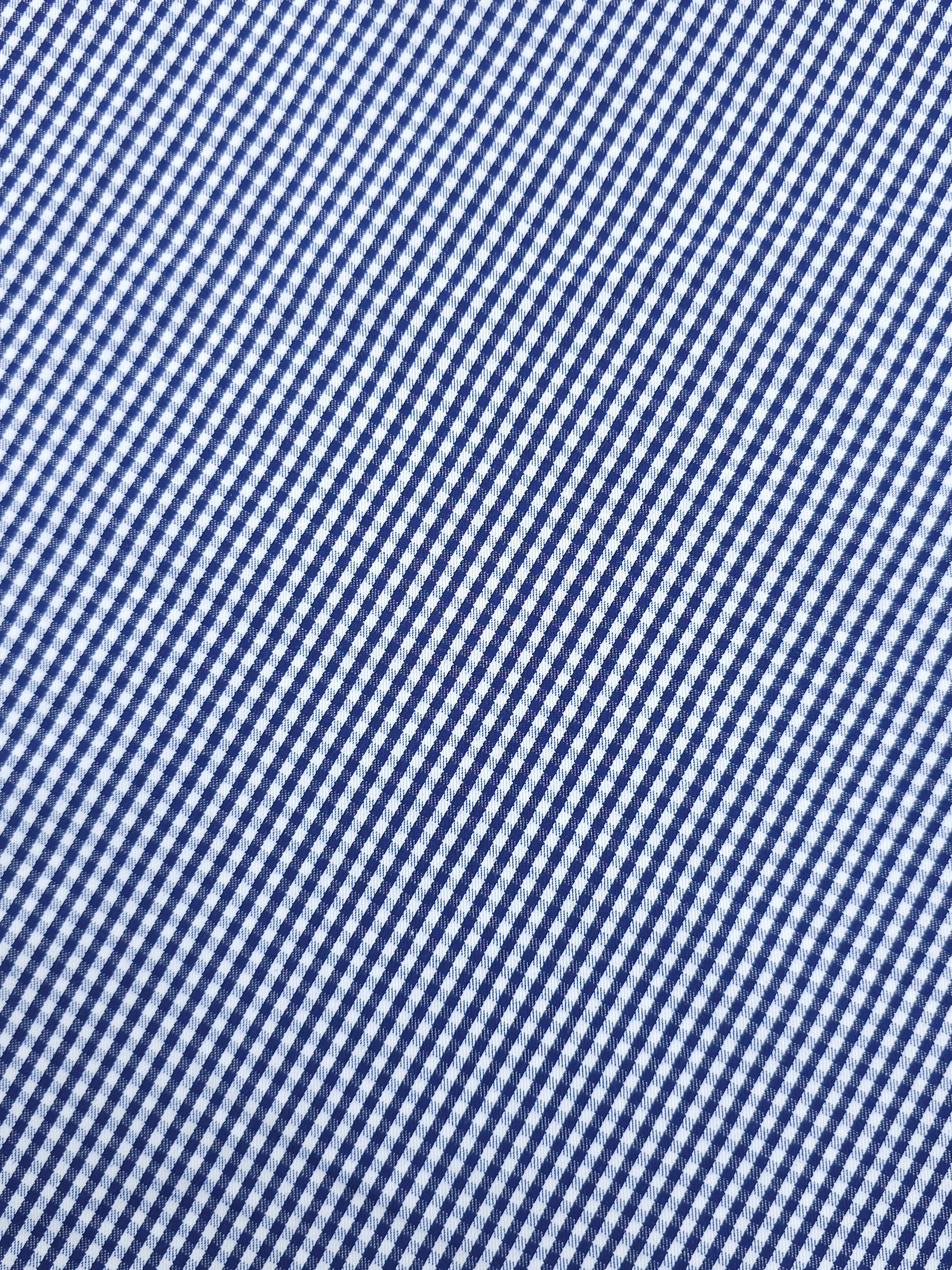 Blue/White Ultra Mini Gingham Lightweight Denim