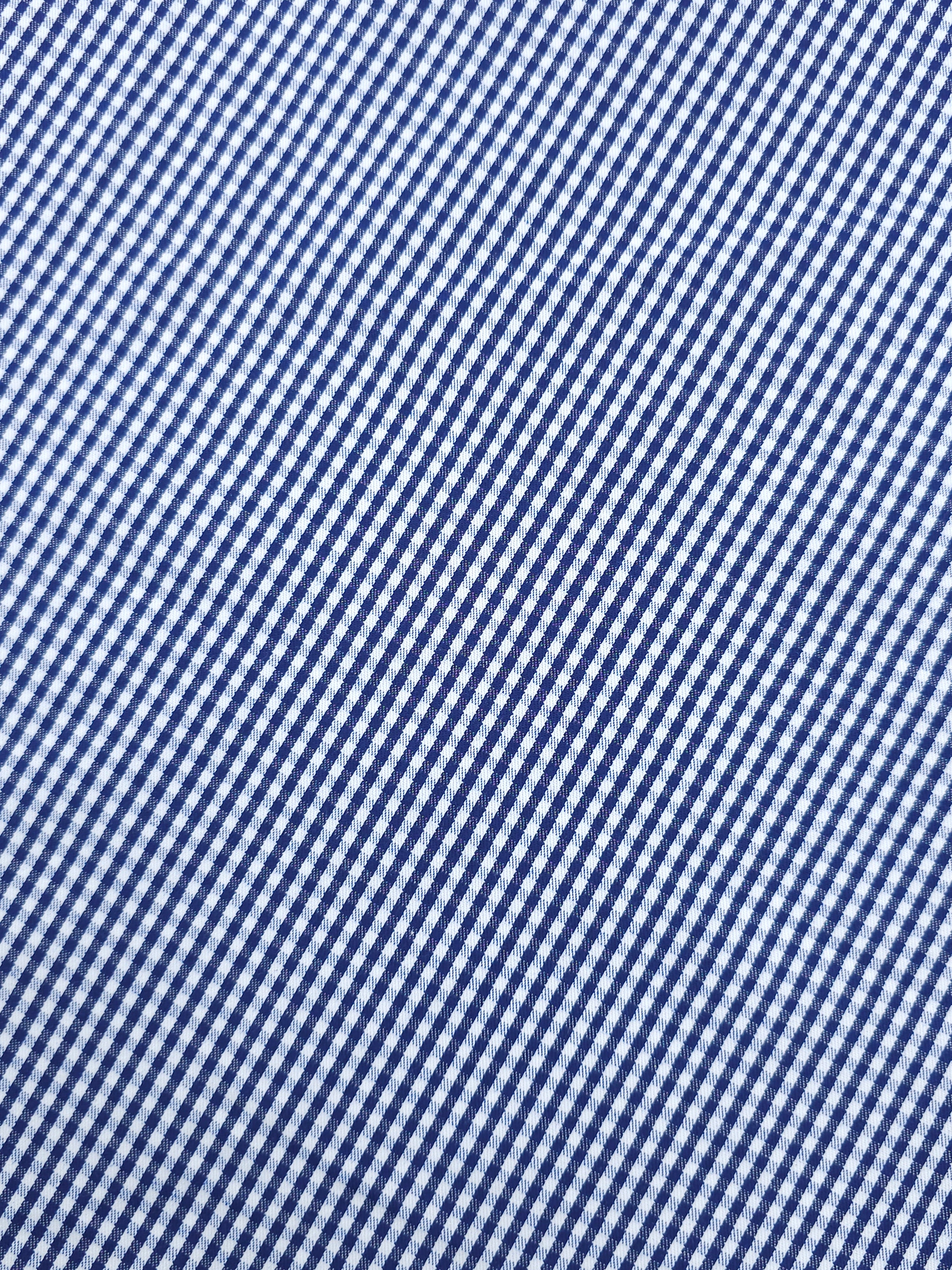Blue/White Ultra Mini Gingham Lightweight Denim