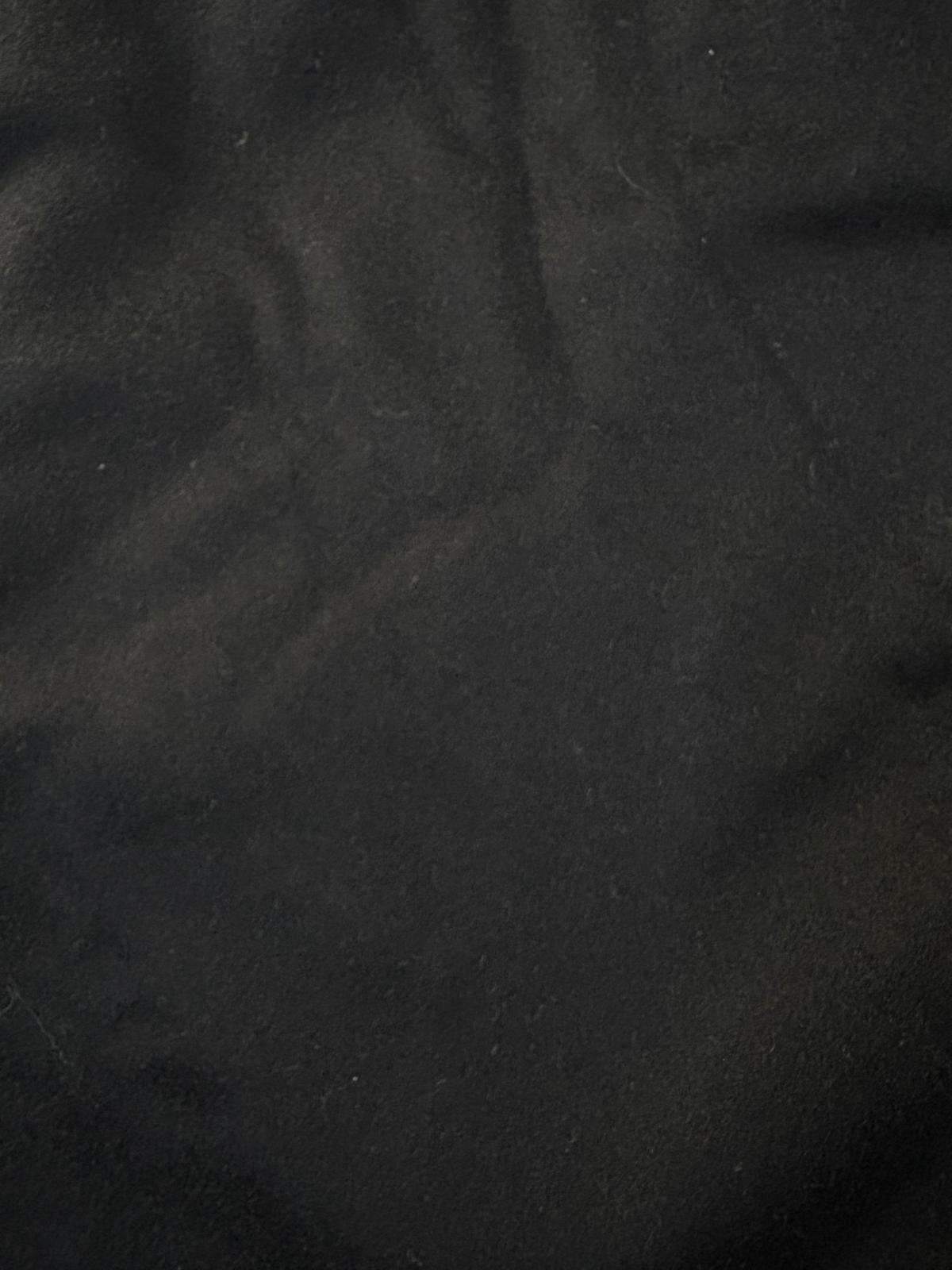 Black Melted Wool - 1m Piece