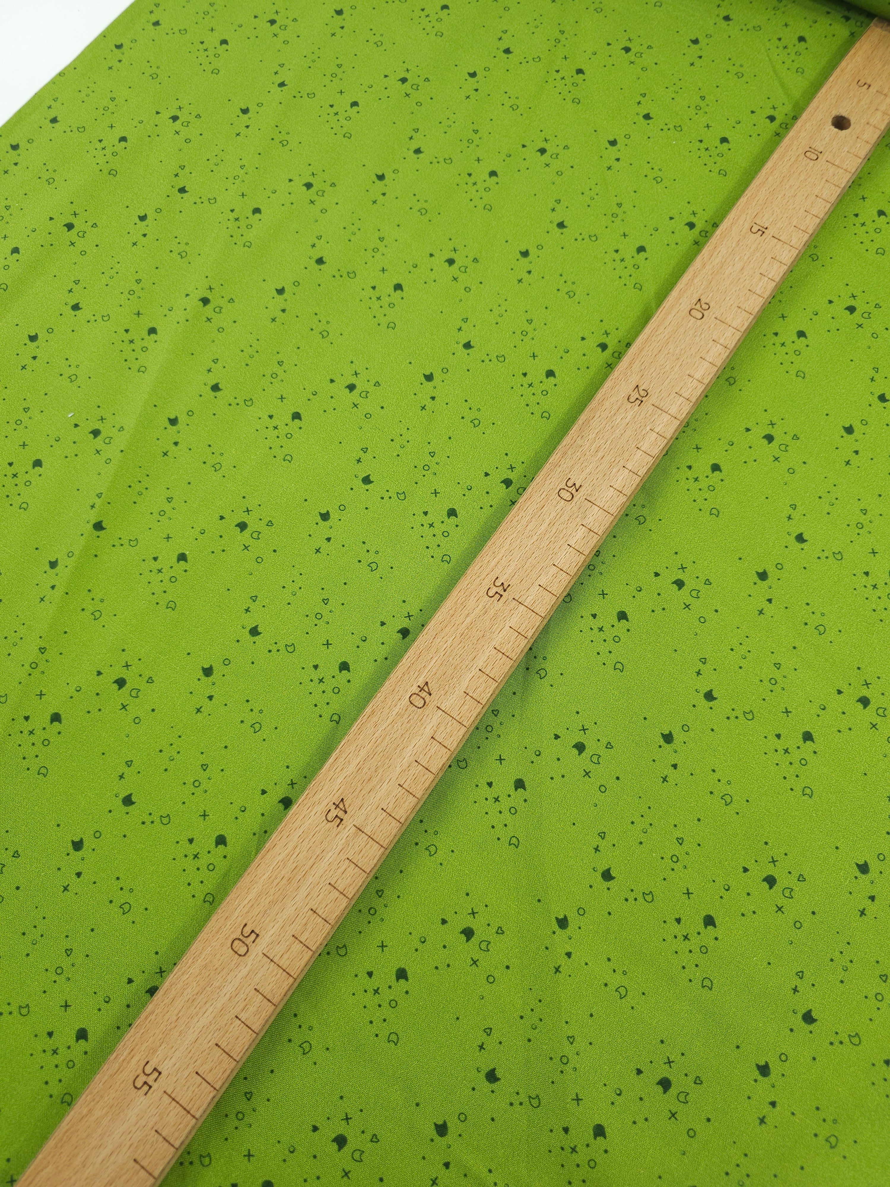 Olive/Dark Green Kitty Litter 100% Cotton - Pammie Jane