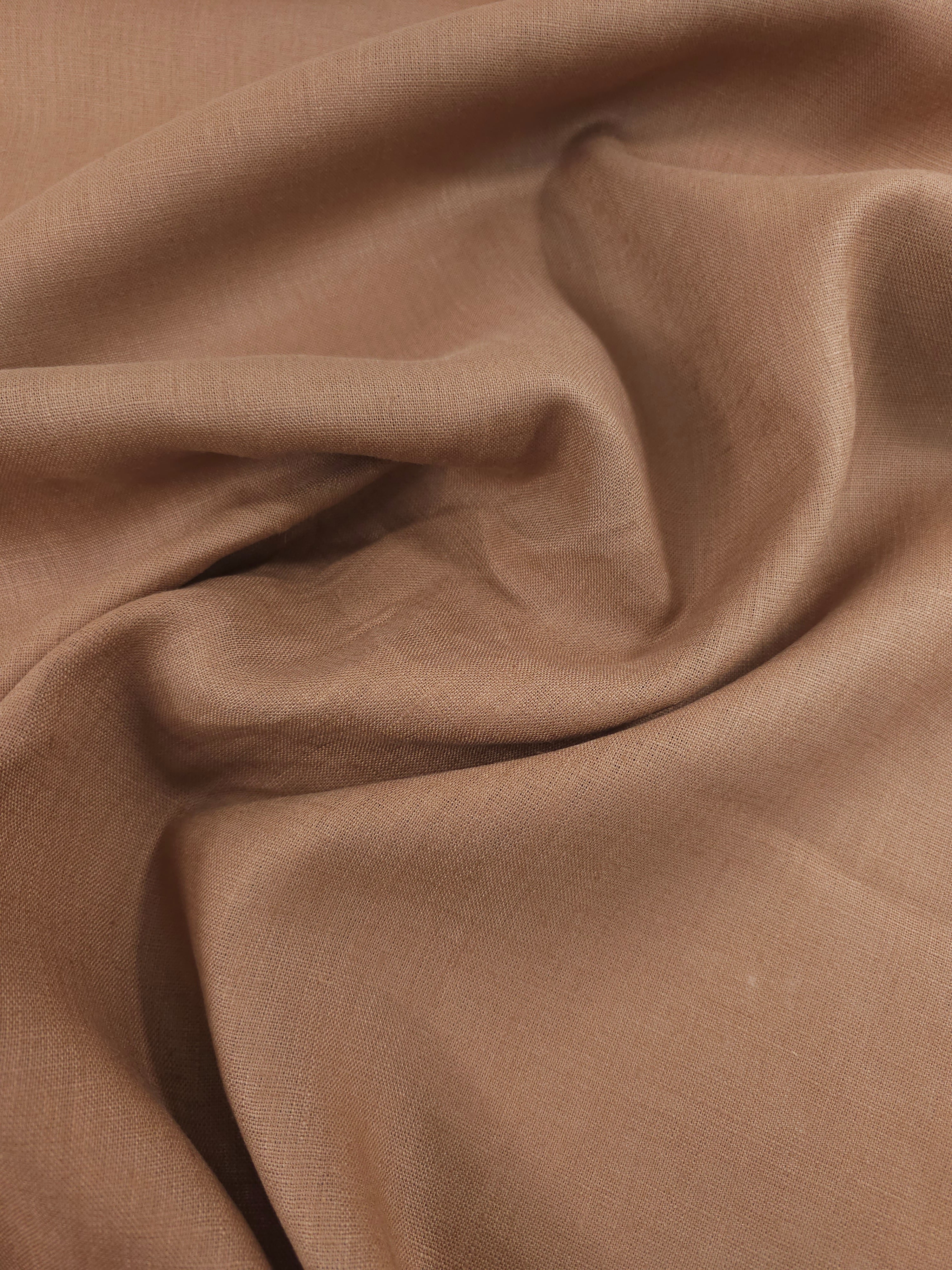 Beaver Brown 100% Linen