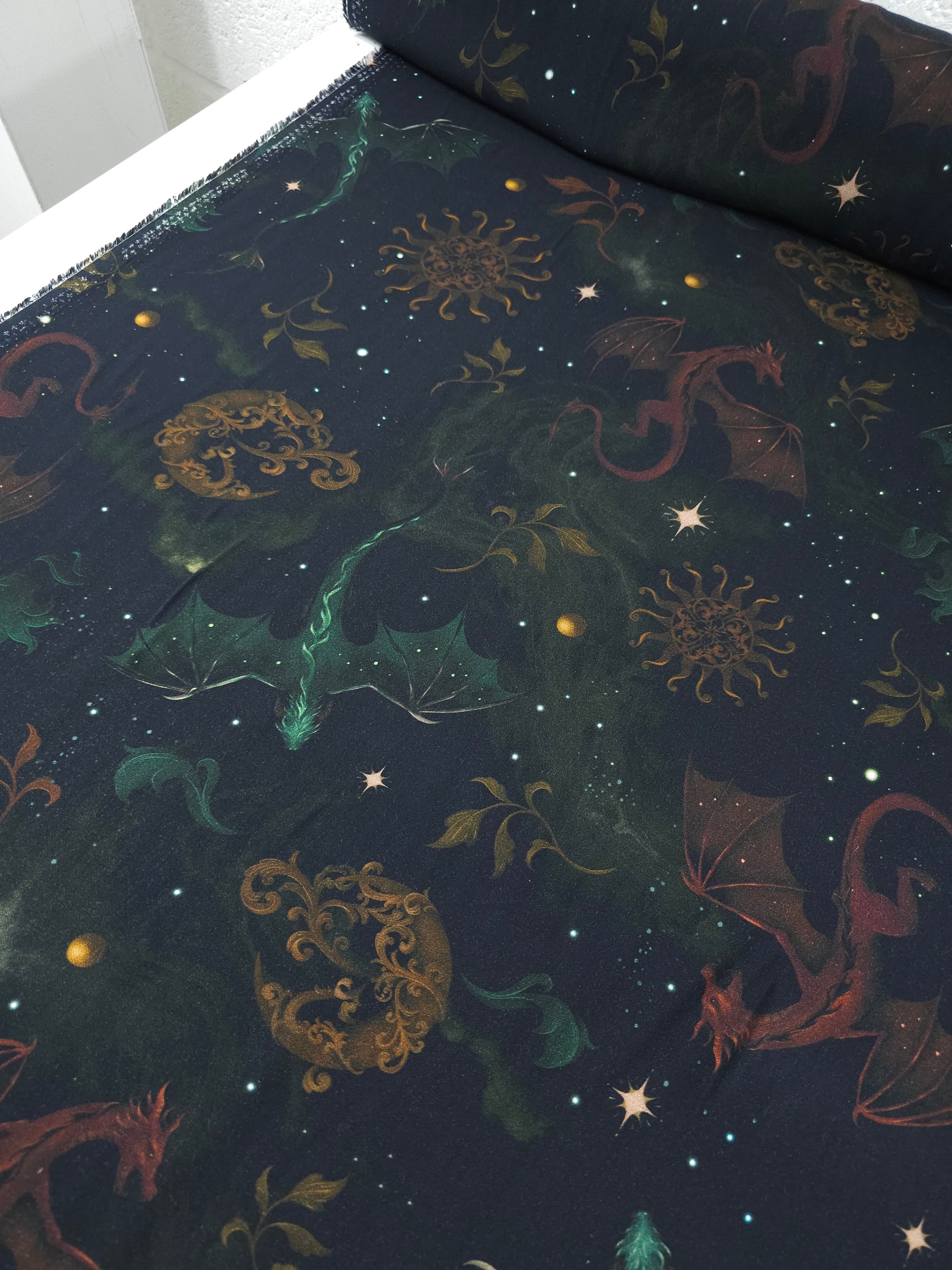 Mythical Dragons Viscose Challis