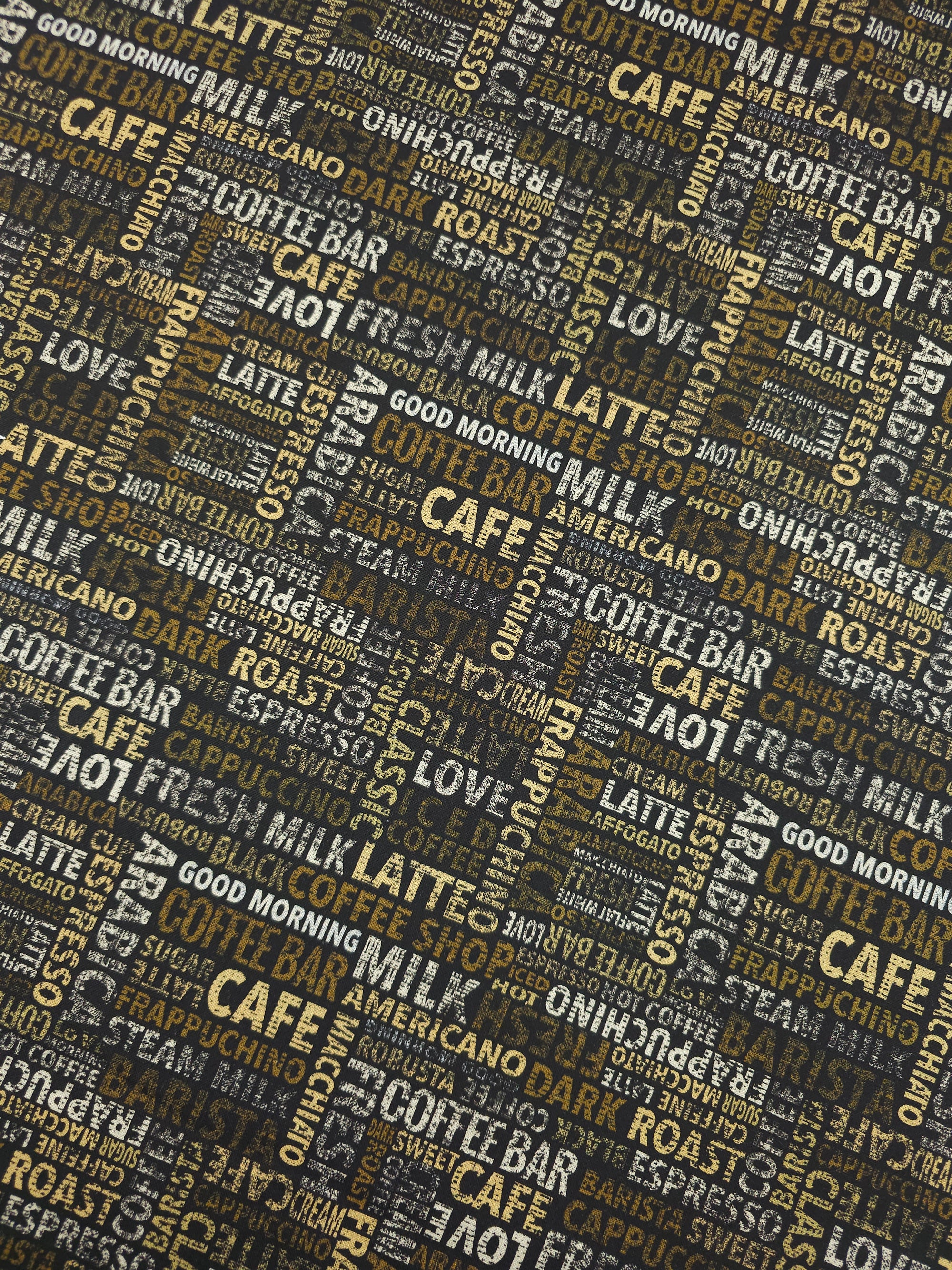 Coffee Bar Menu 100% Cotton