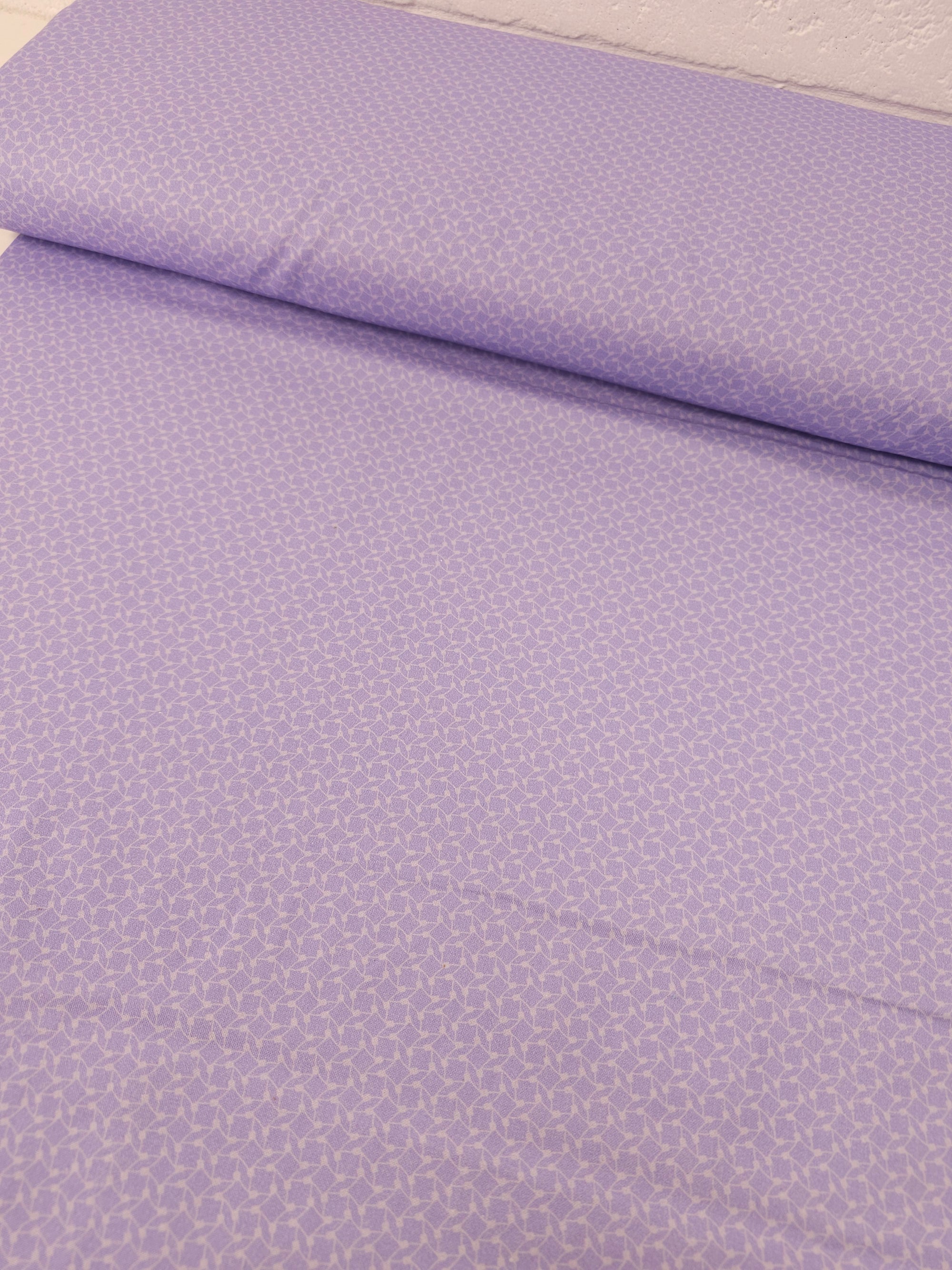 Lilac Geometric Shape 100% Cotton