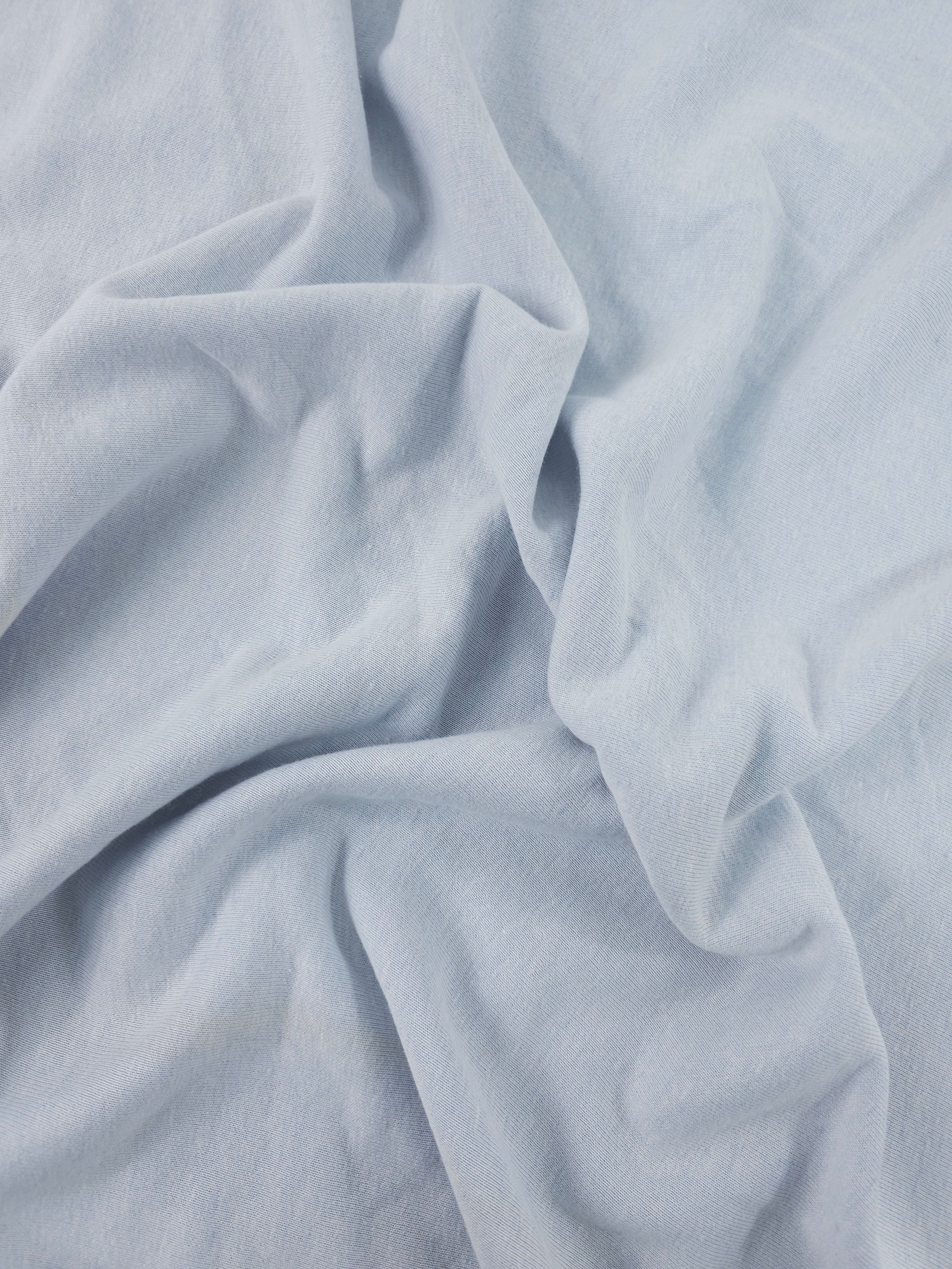 Ultra Light Greyish Blue Fleece Backed Terry