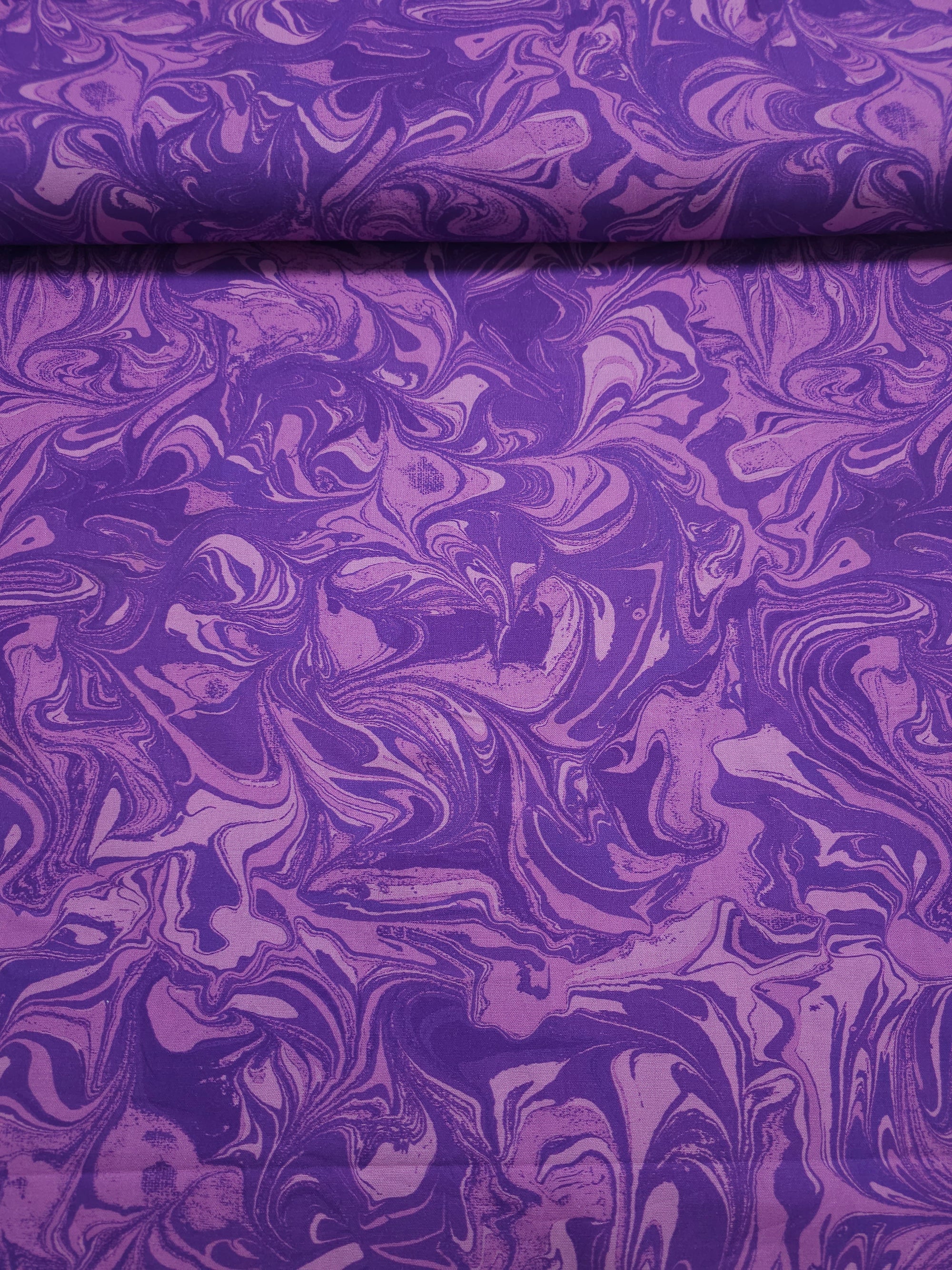 Purple Two-Tone Marble 100% Cotton