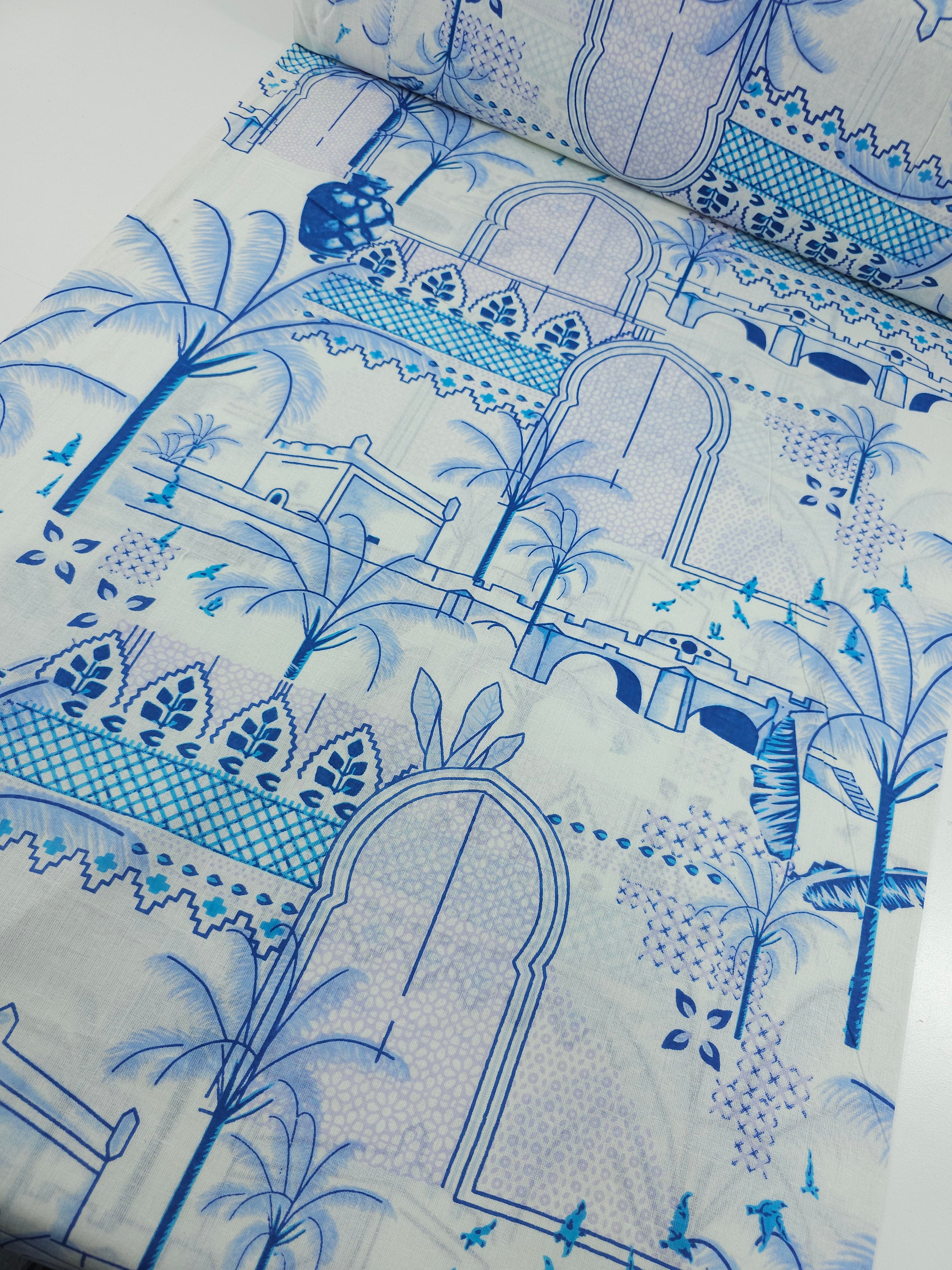 Blue/White Voyage Maison Cambric Cotton