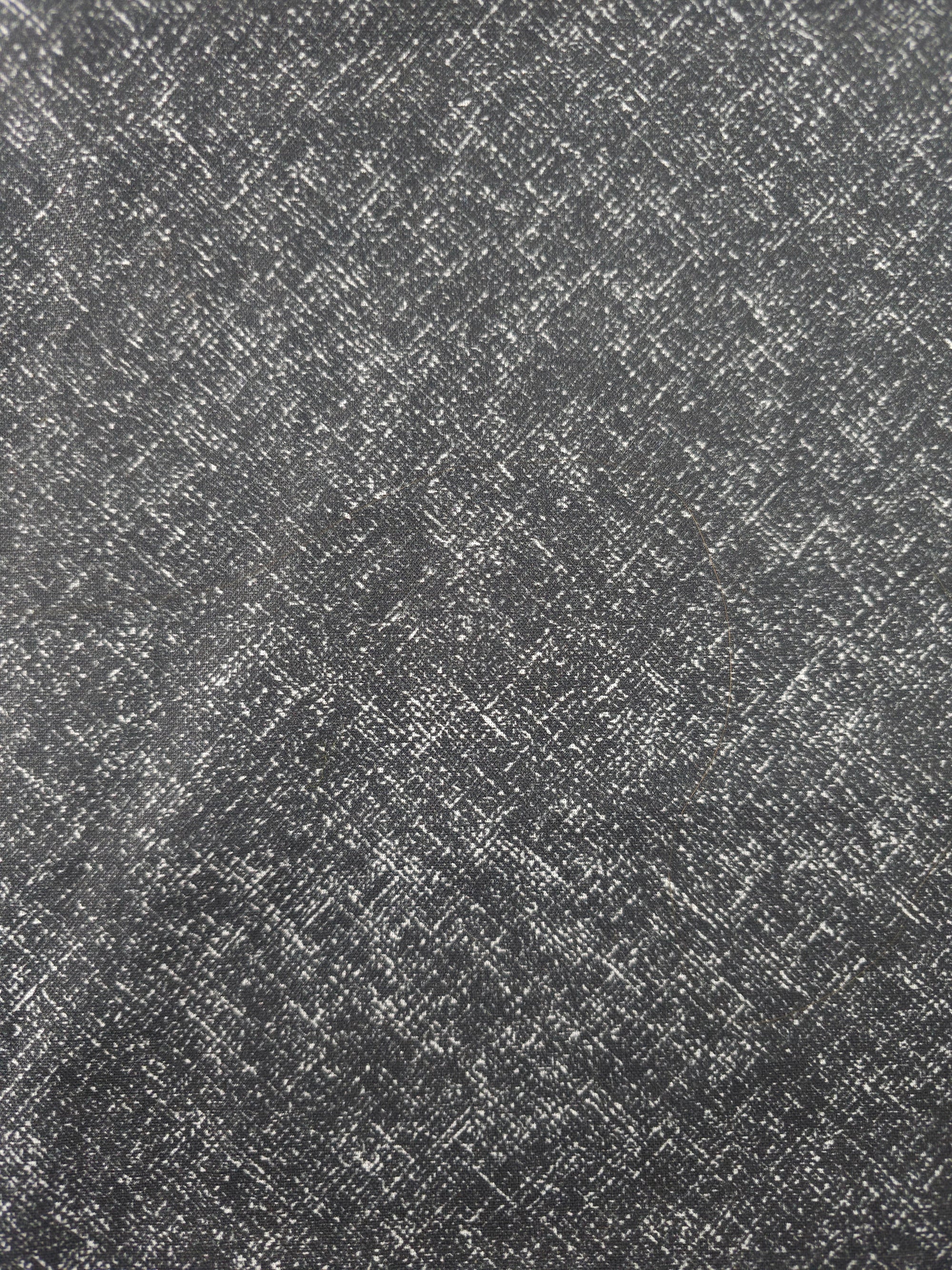 Dark grey cross hatched Cotton- 1.7m
