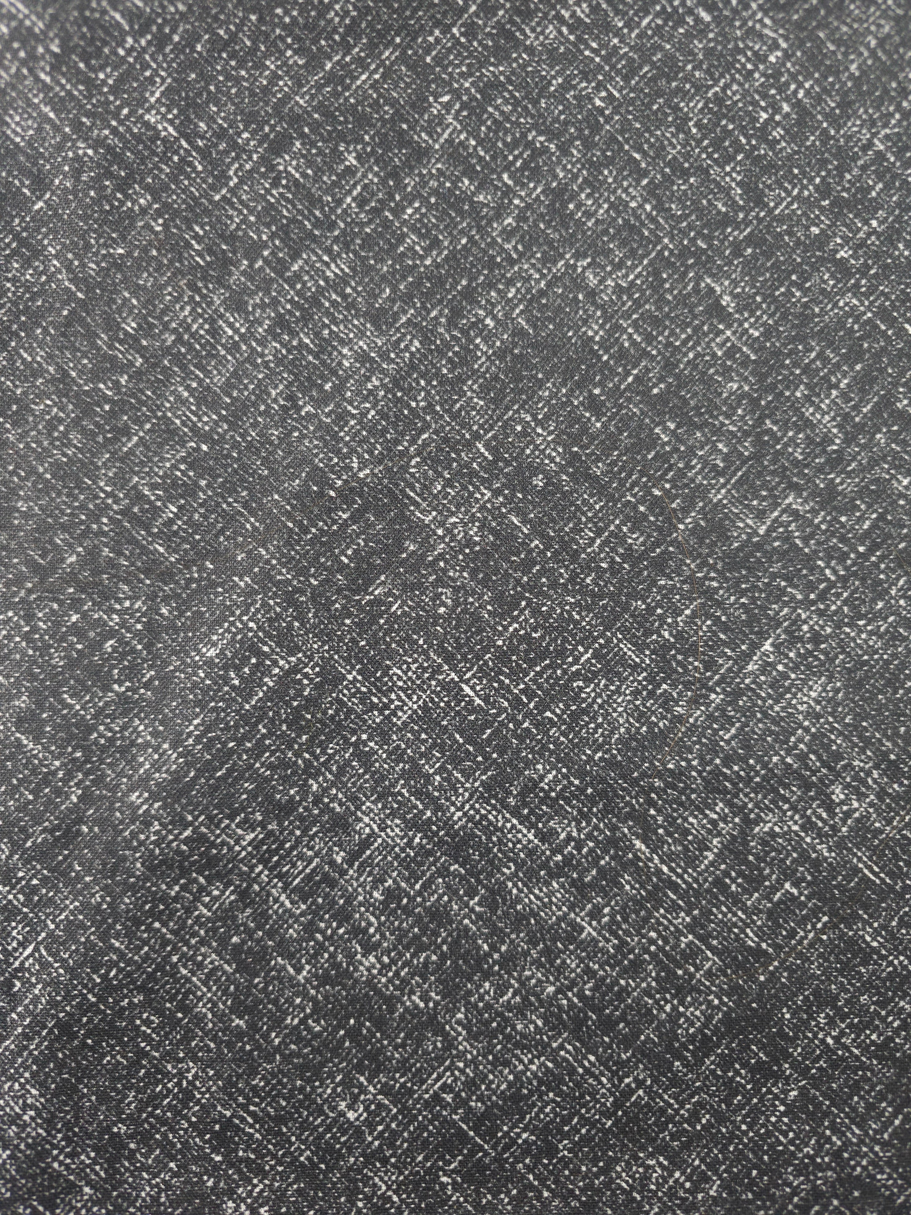 Dark grey cross hatched Cotton- 1.7m